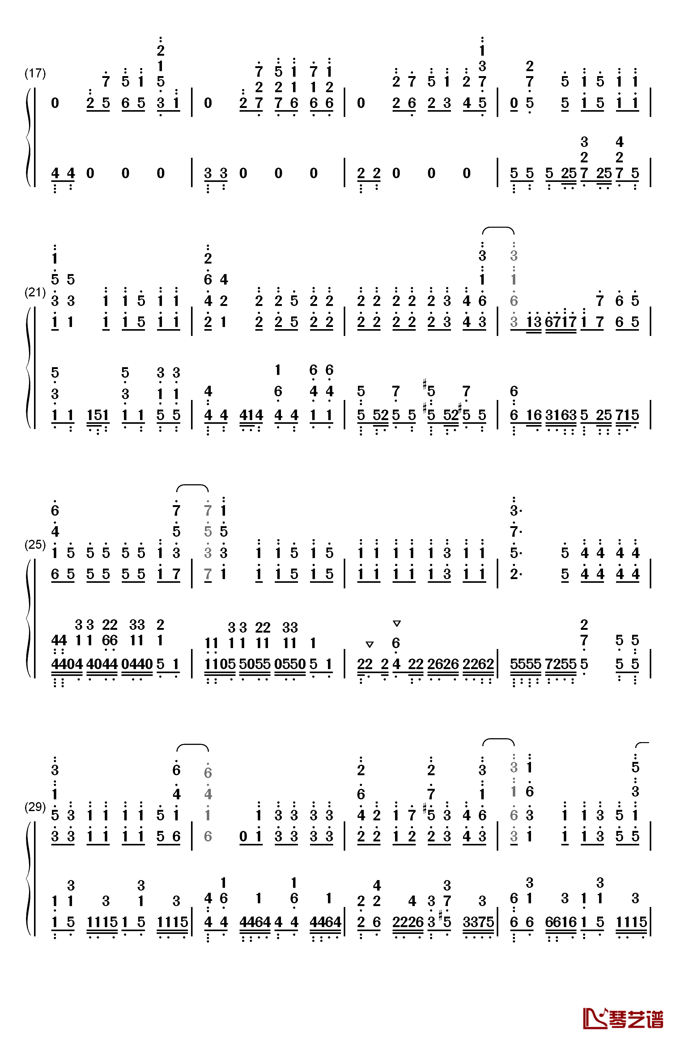 ロングホープ・フィリア钢琴简谱-数字双手-菅田将晖2