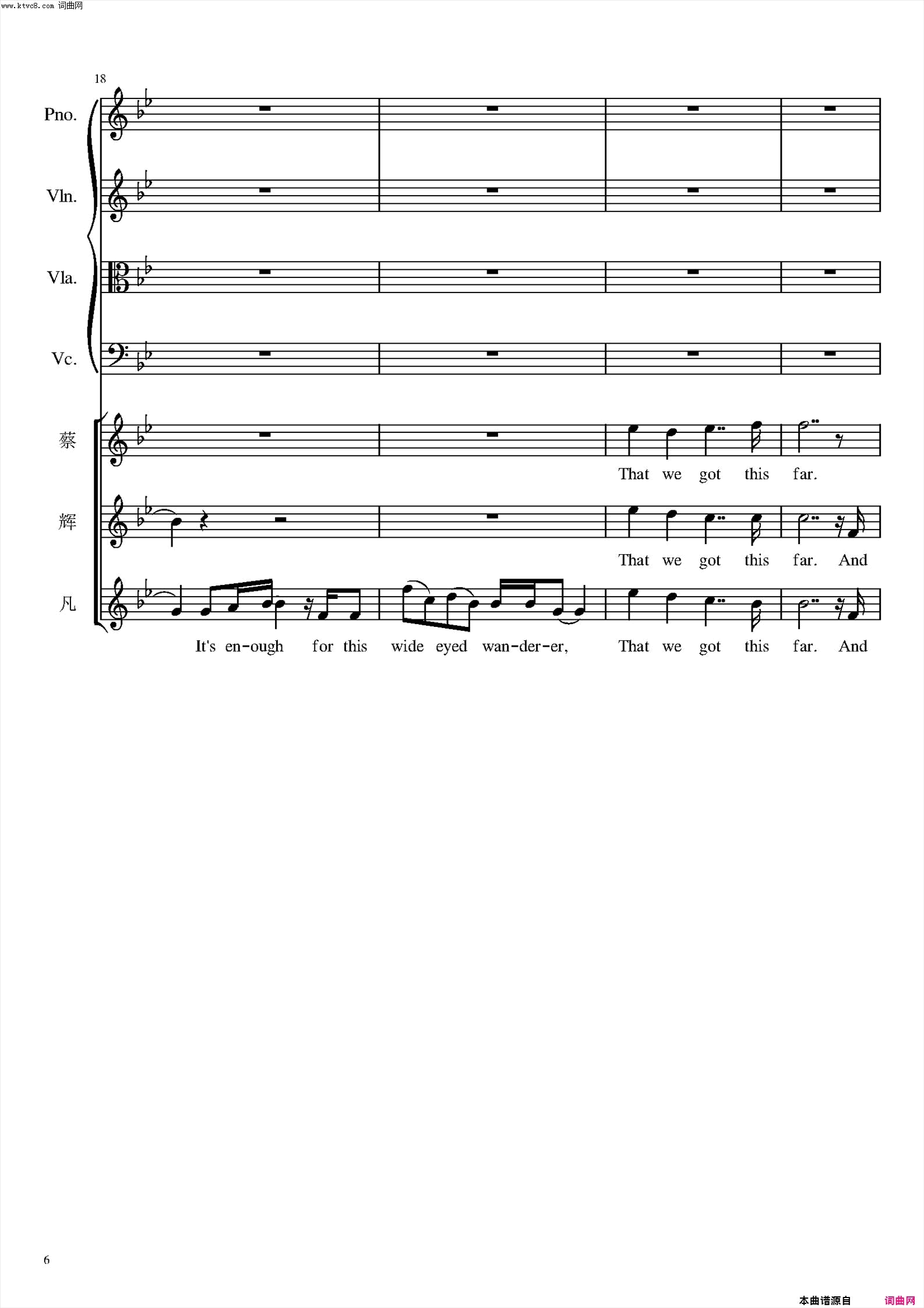 can you feel the love tonight简谱-蔡程昱演唱-timrice/eltonjohn词曲1
