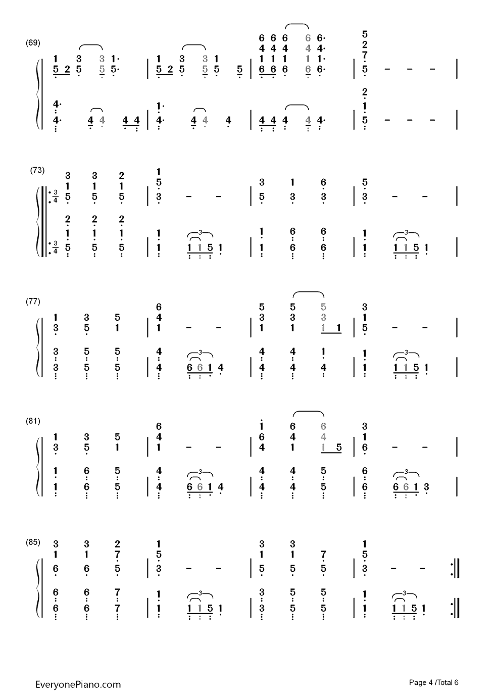 Christmas Lights钢琴简谱-数字双手-Coldplay4