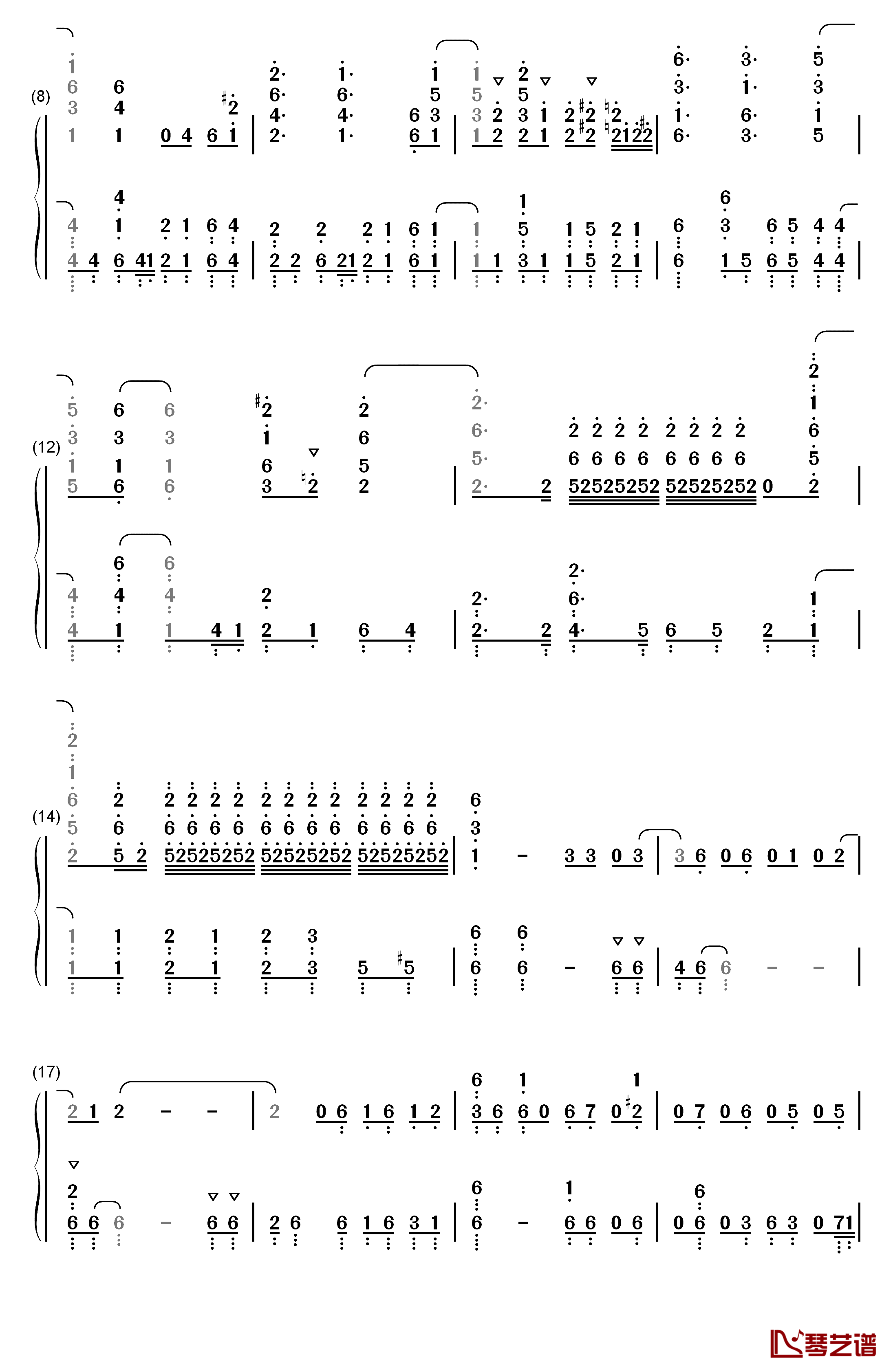 The Other Side Of The Wall钢琴简谱-数字双手-Void_Chords  MARU2