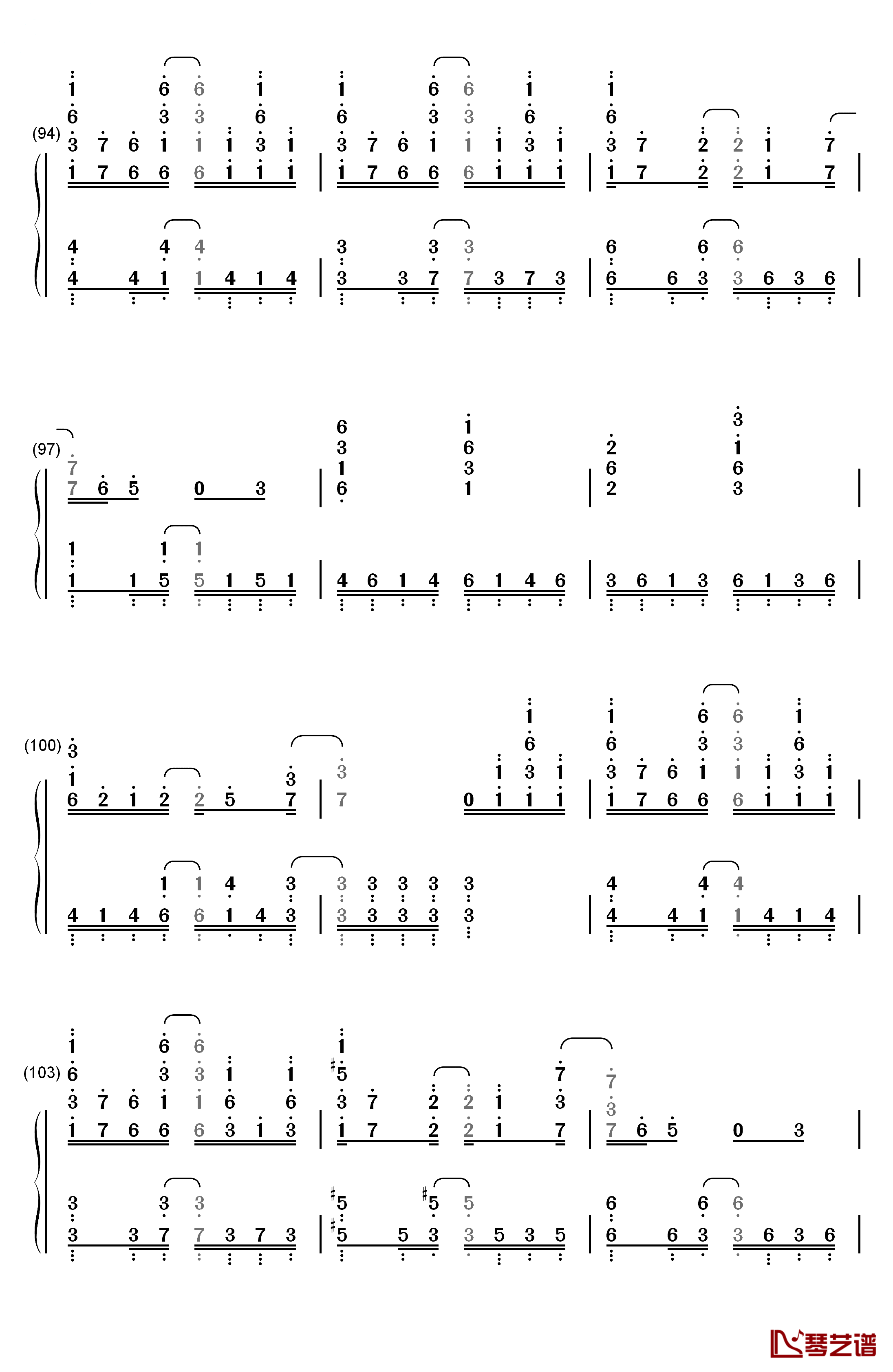 セツナドライブ钢琴简谱-数字双手-IA9