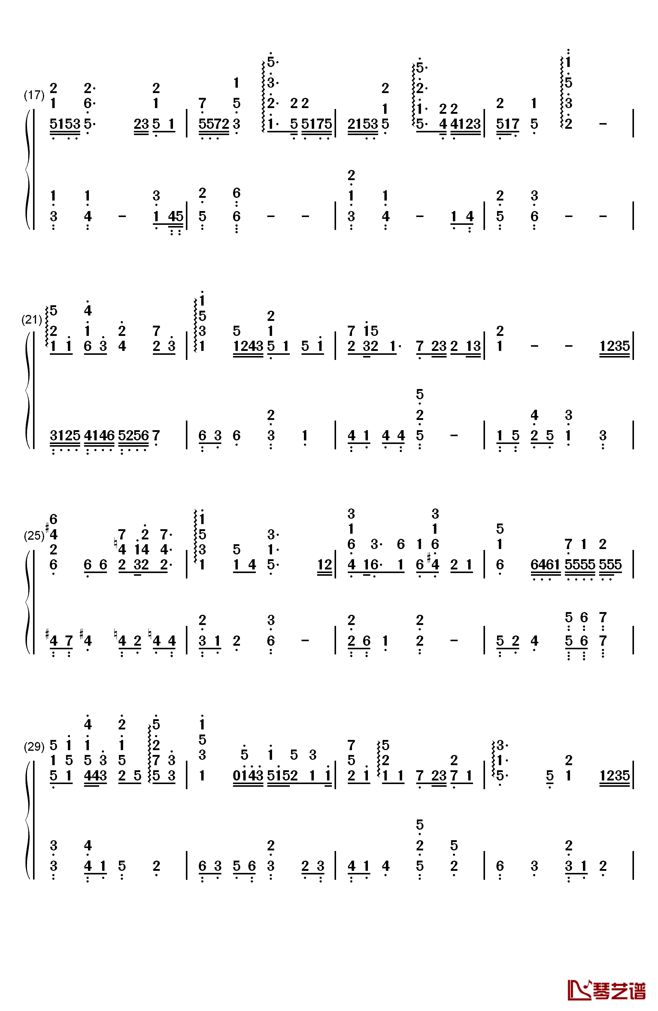 やりがいのある仕事钢琴简谱-数字双手-安濑圣2