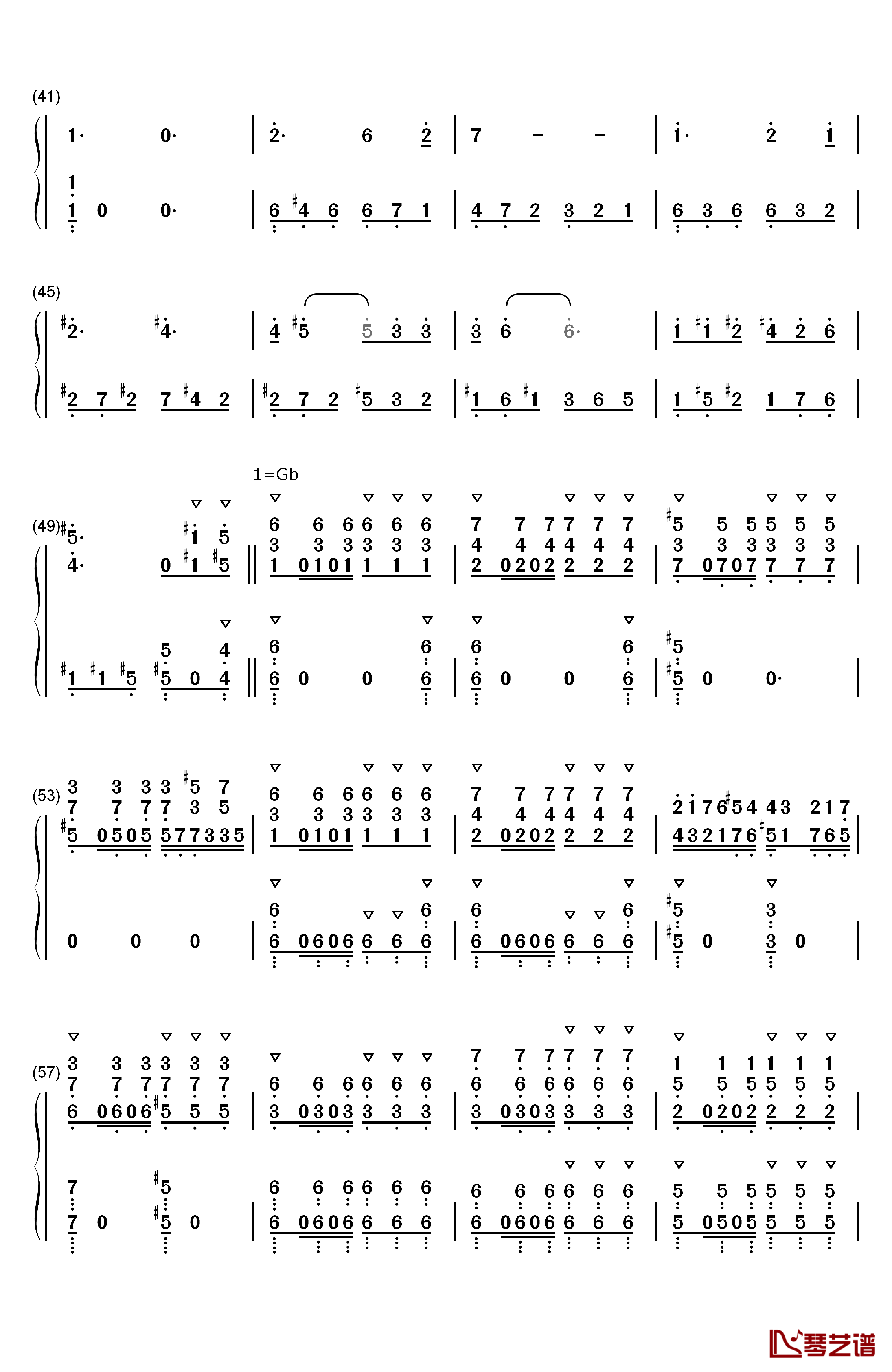 Within钢琴简谱-数字双手-Mili3