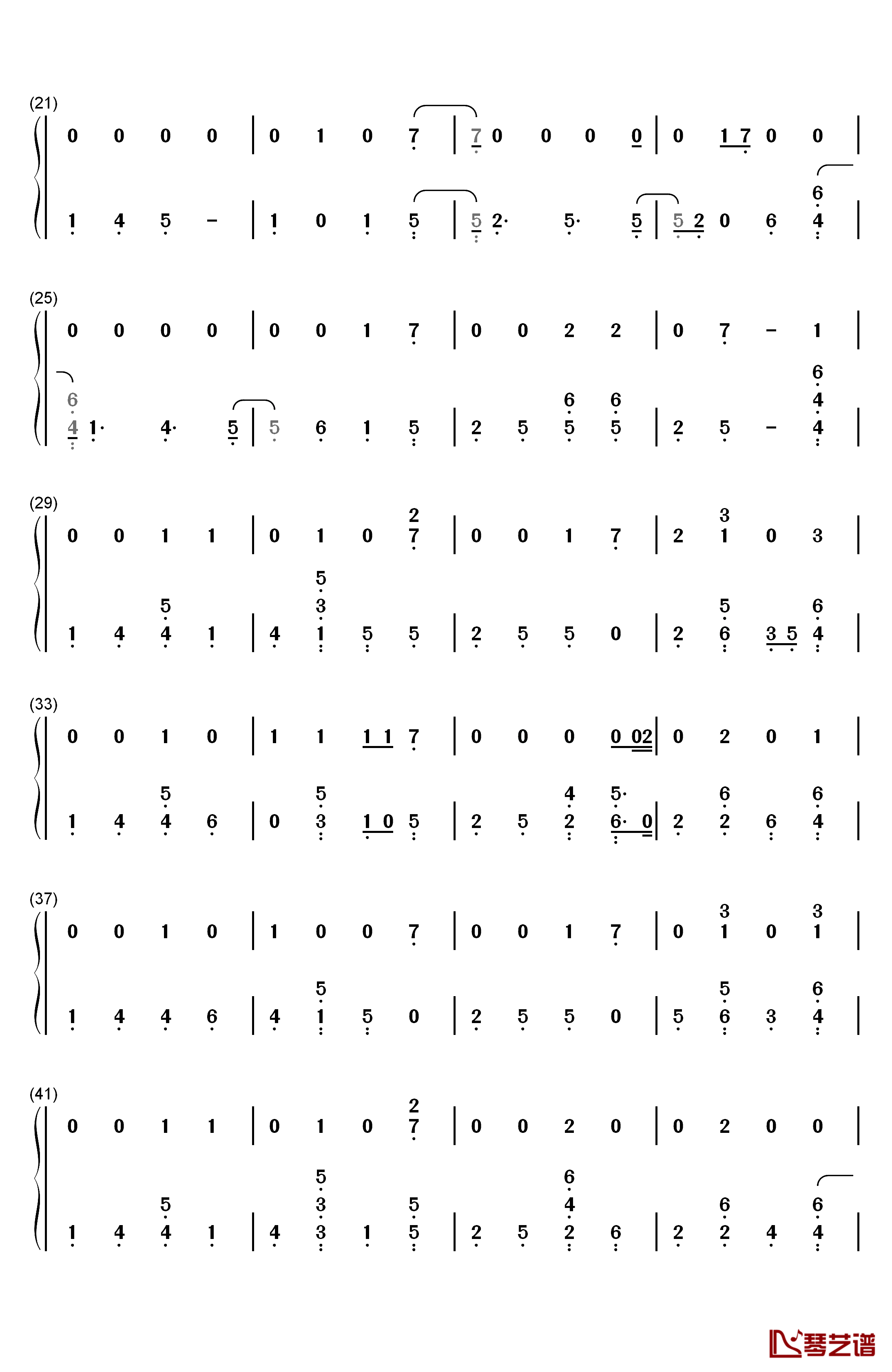 So It Goes…钢琴简谱-数字双手-Taylor Swift2