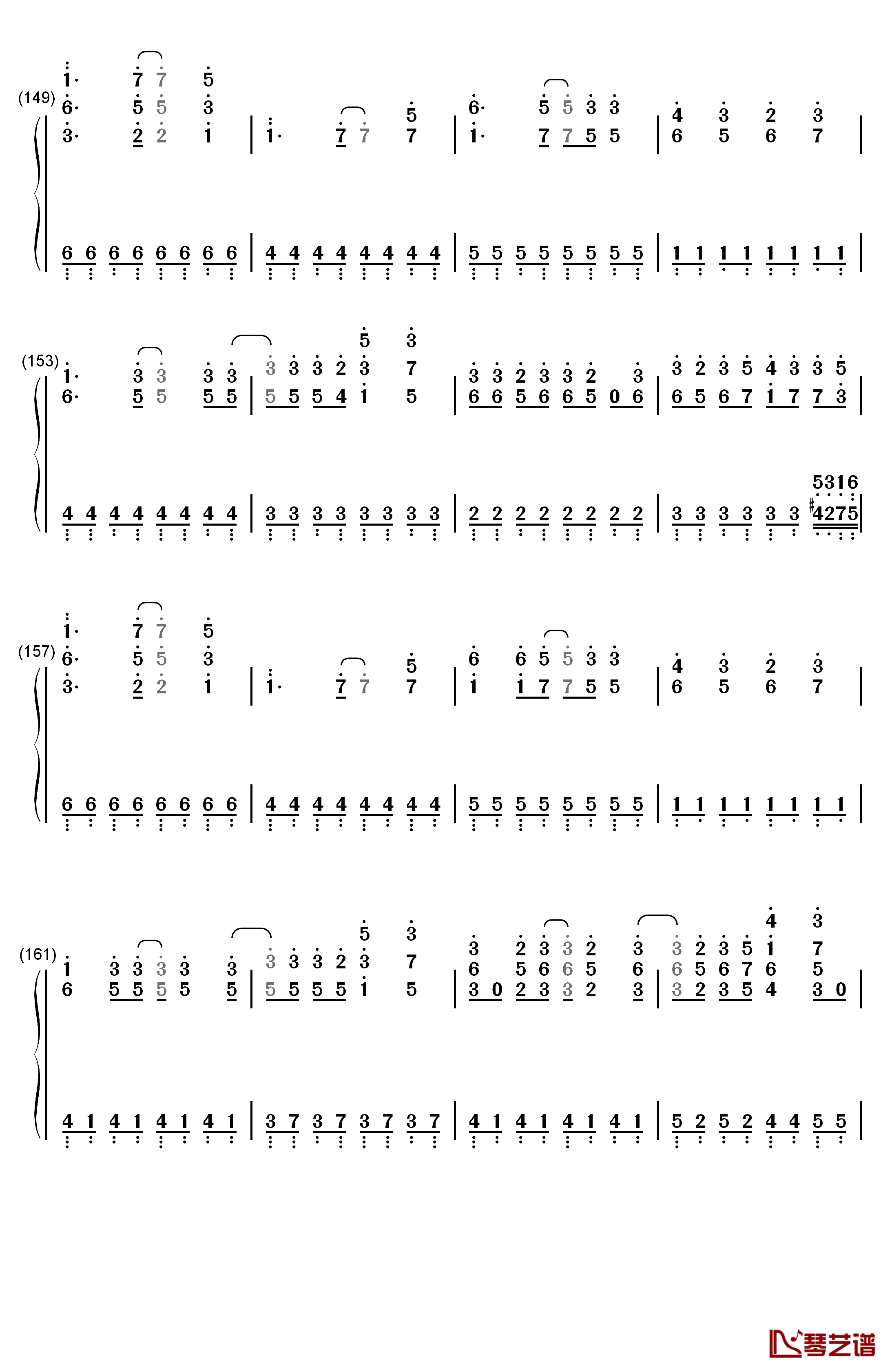 からくり卍ばーすと钢琴简谱-数字双手-镜音リンAppend 镜音レンAppend9