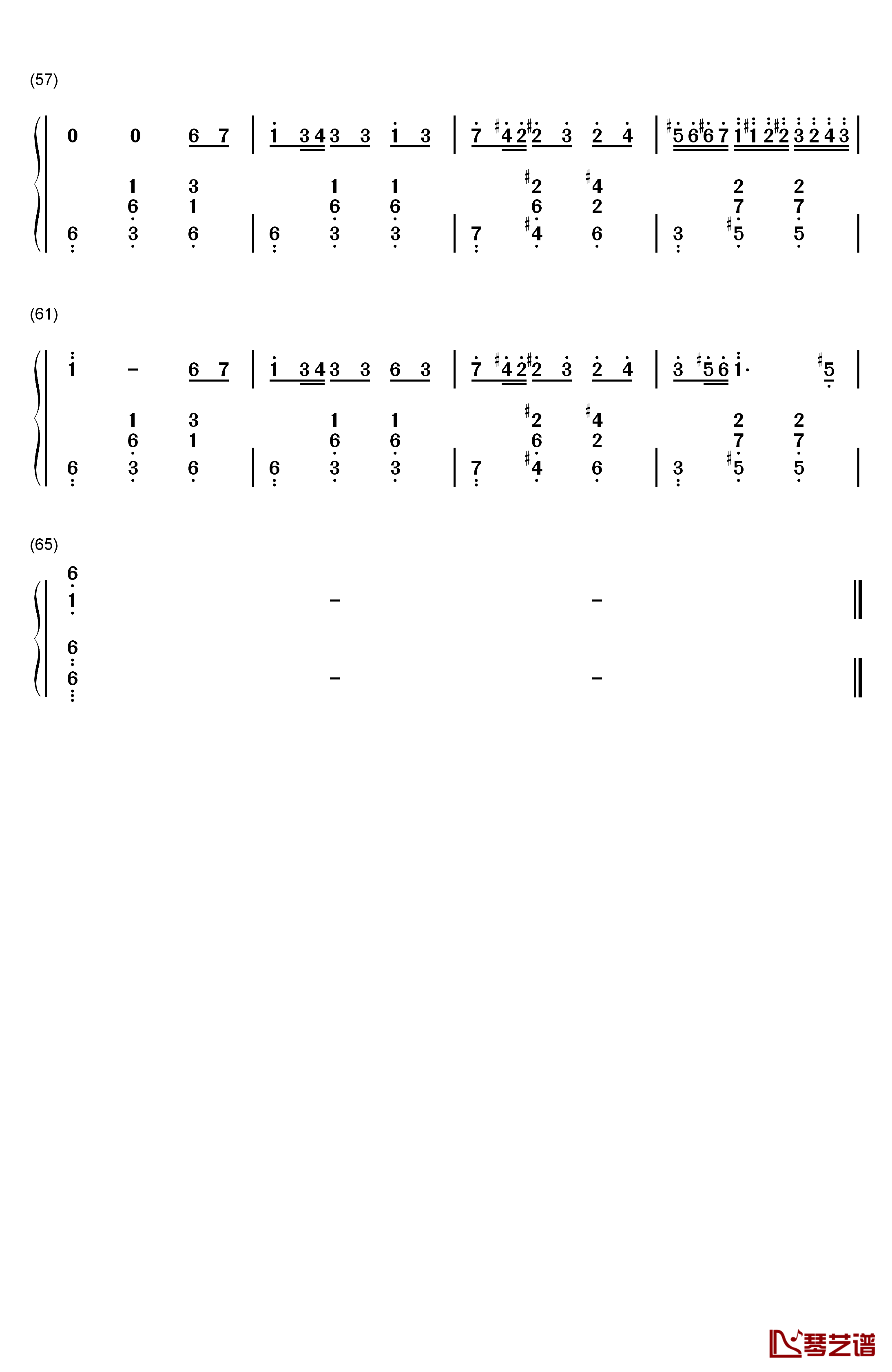 前世情人钢琴简谱-数字双手-周杰伦4