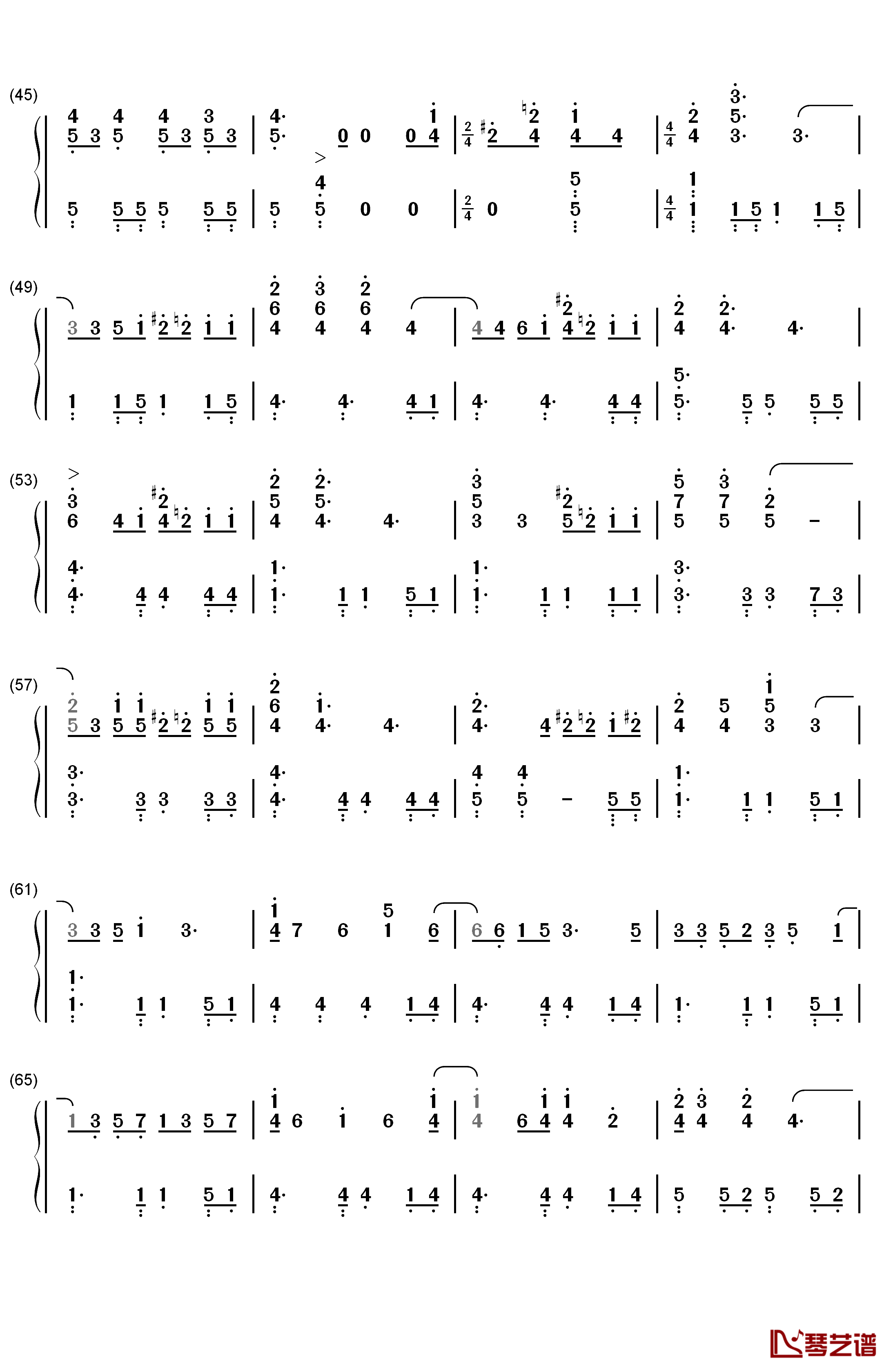 Everybody Talks钢琴简谱-数字双手-Neon Trees3