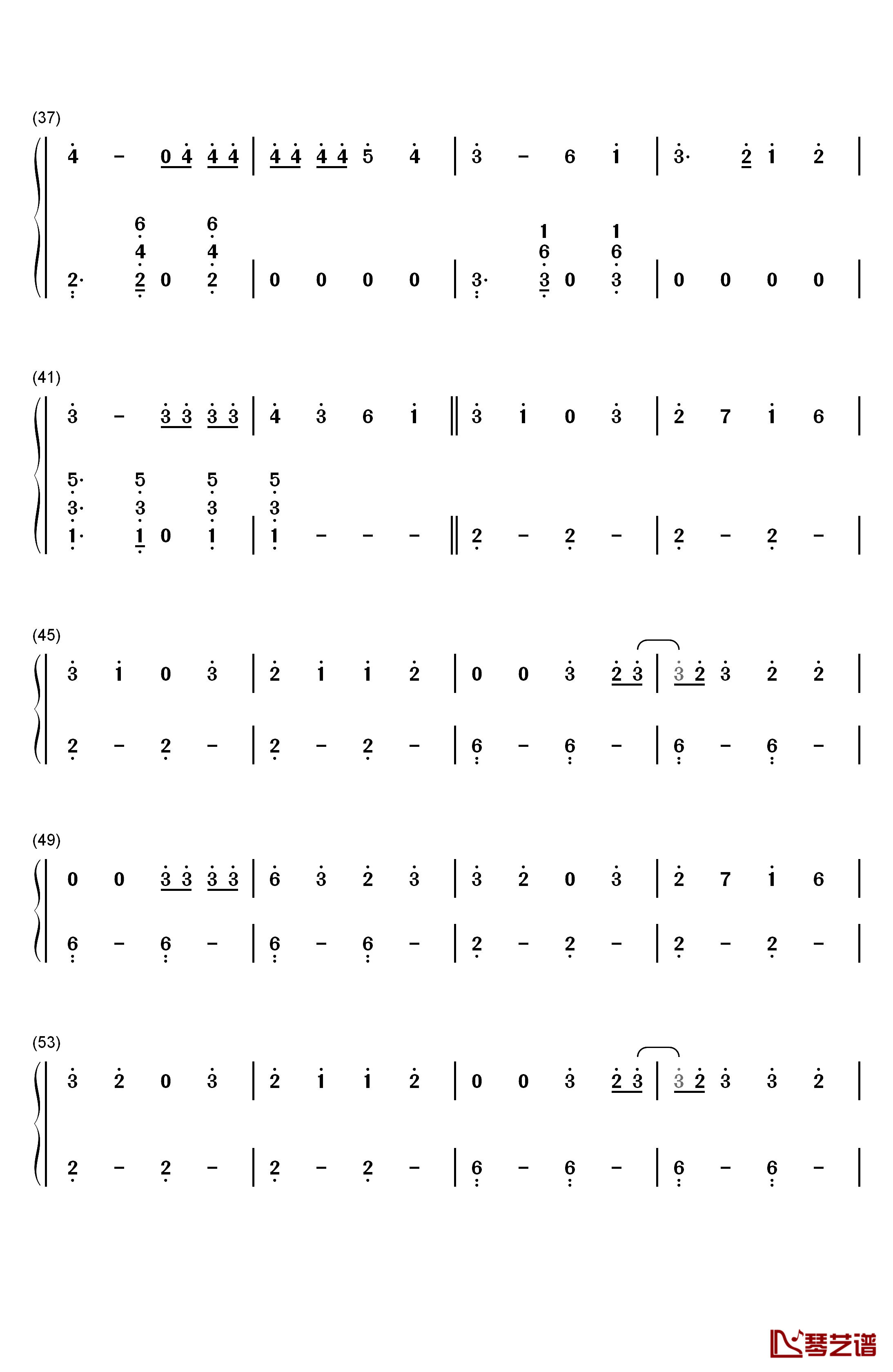 Chantaje钢琴简谱-数字双手-Shakira3