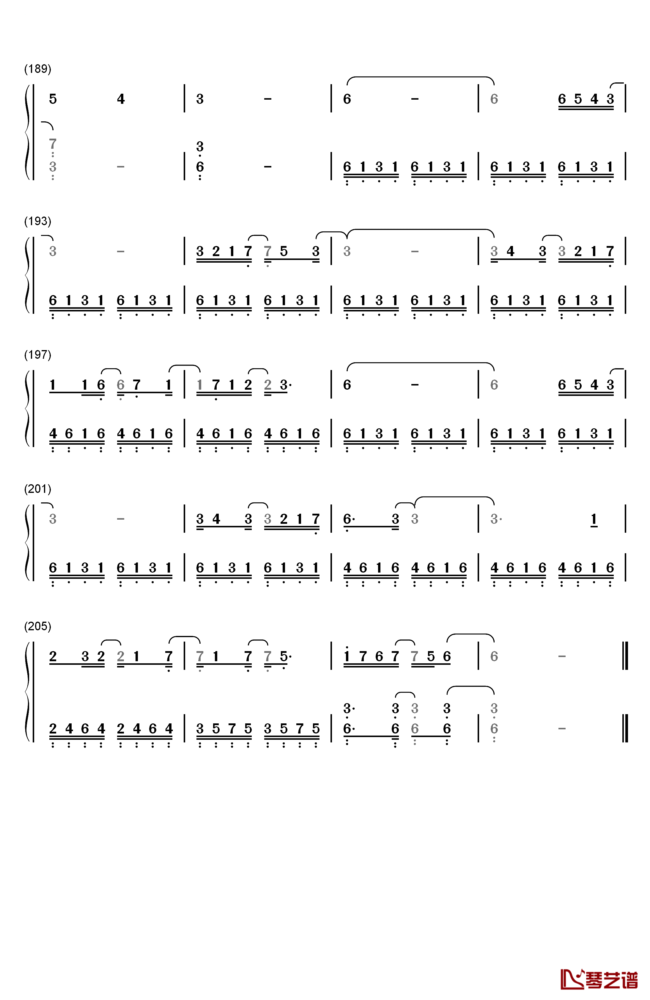 碧き願い钢琴简谱-数字双手-佐坂めぐみ9