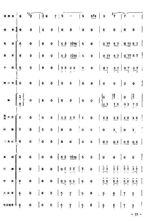 向往总谱25-32简谱1