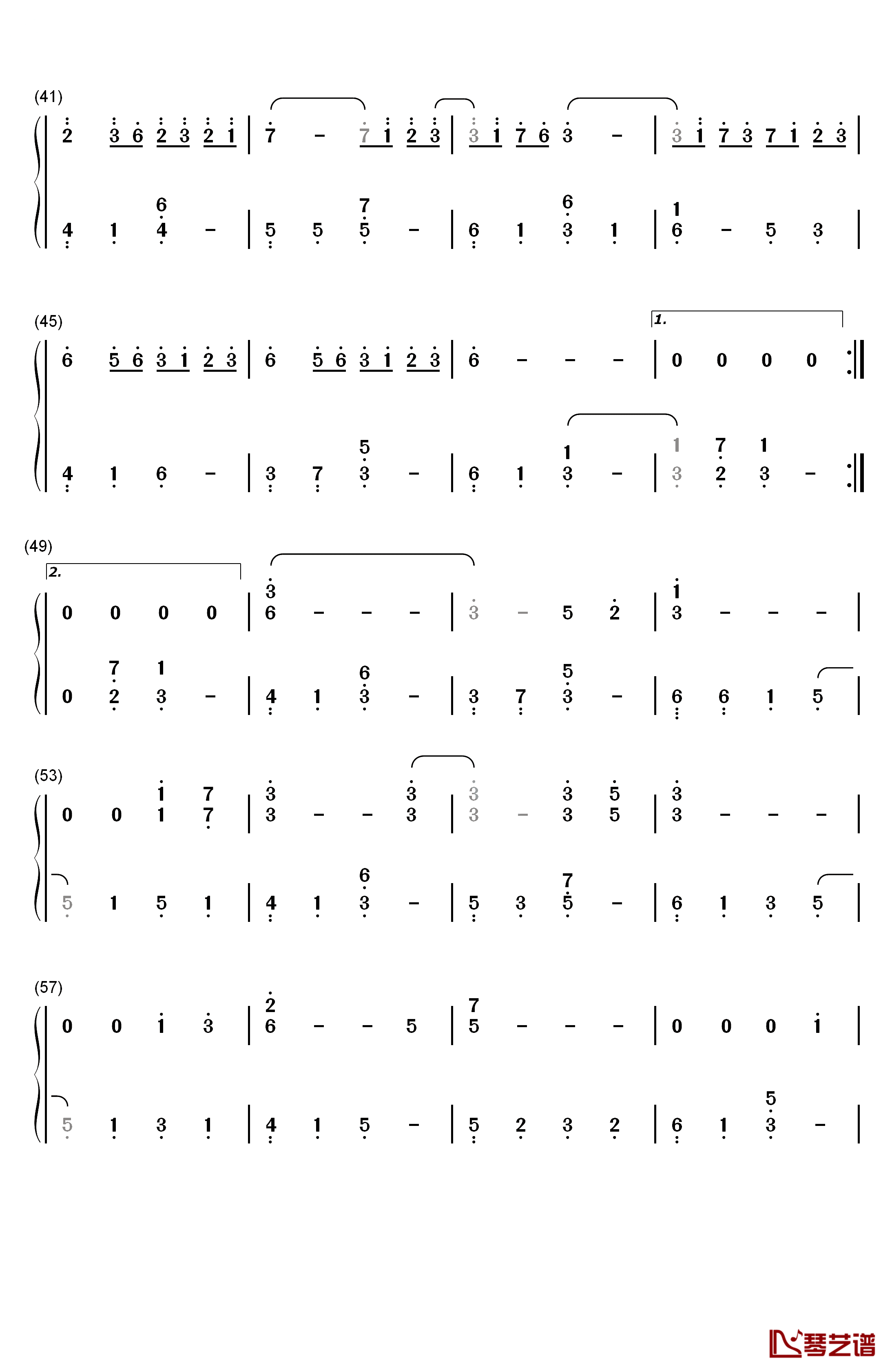 Refrain钢琴简谱-数字双手-Anan Ryok3