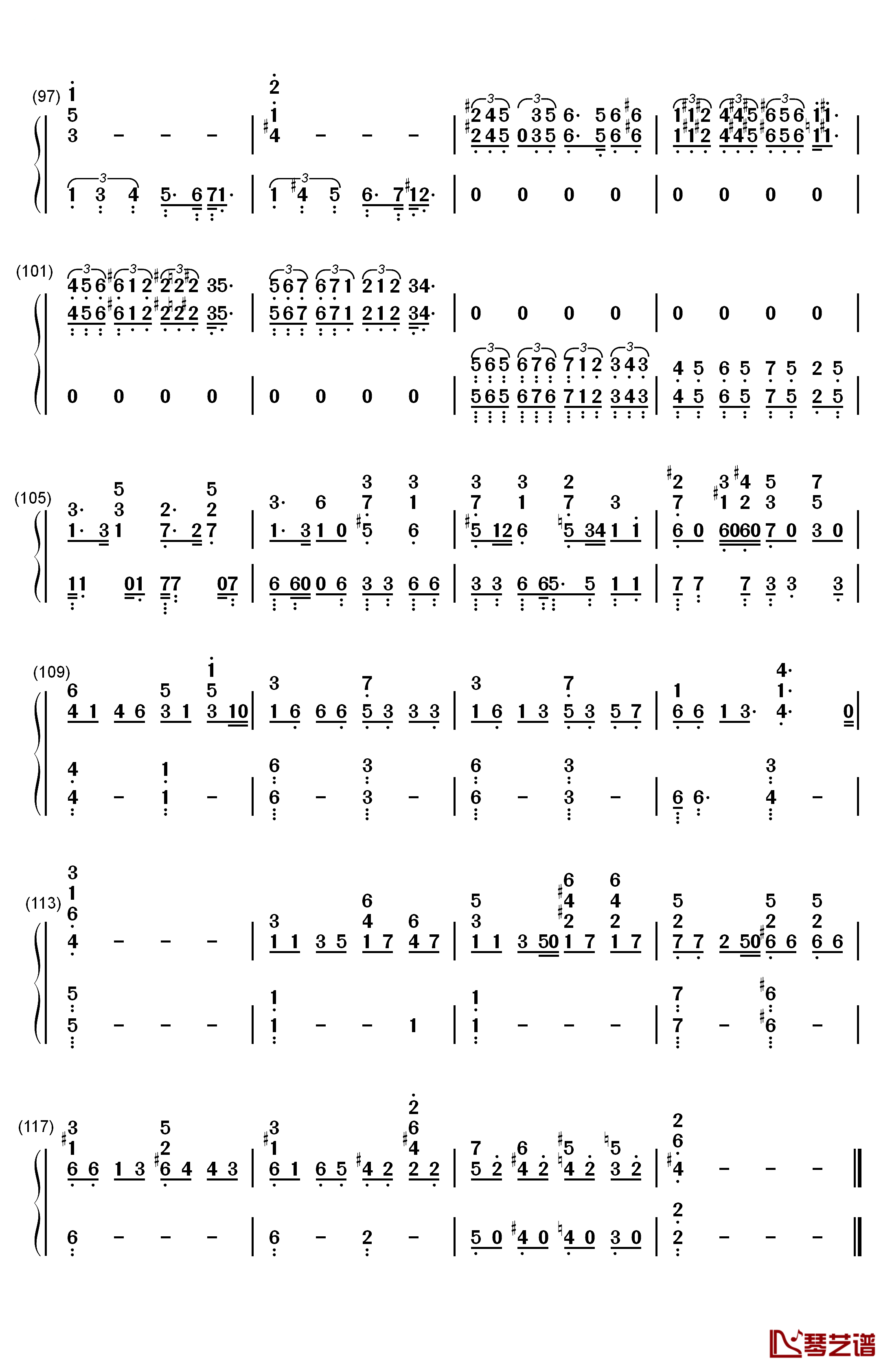 Bohemian Rhapsody钢琴简谱-数字双手-Queen6