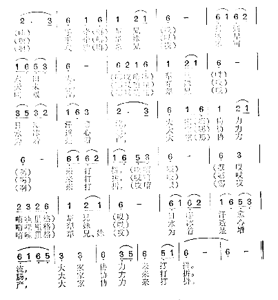 牛犁歌简谱1