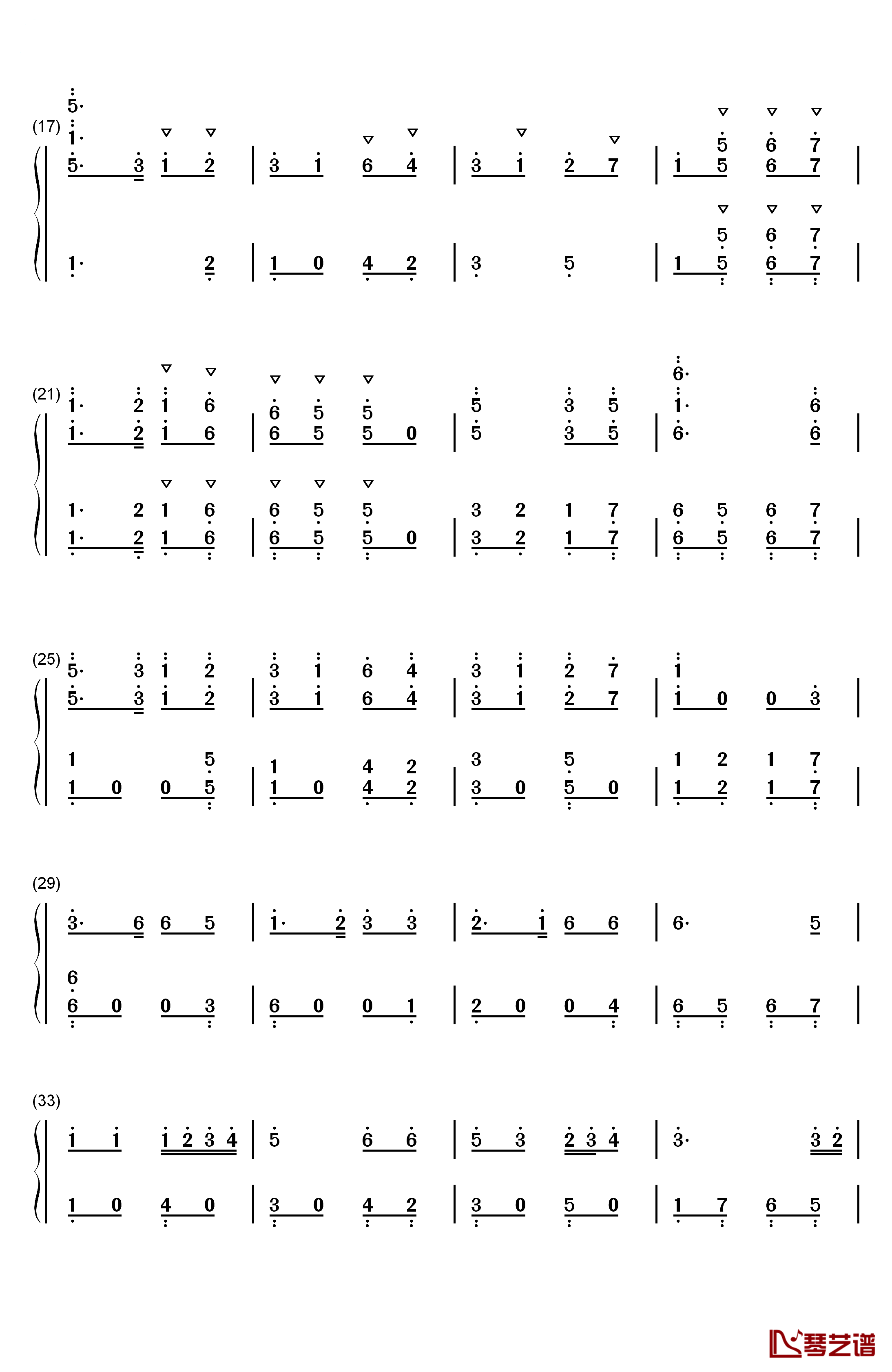 英国民歌组曲钢琴简谱-数字双手-沃恩·威廉斯2