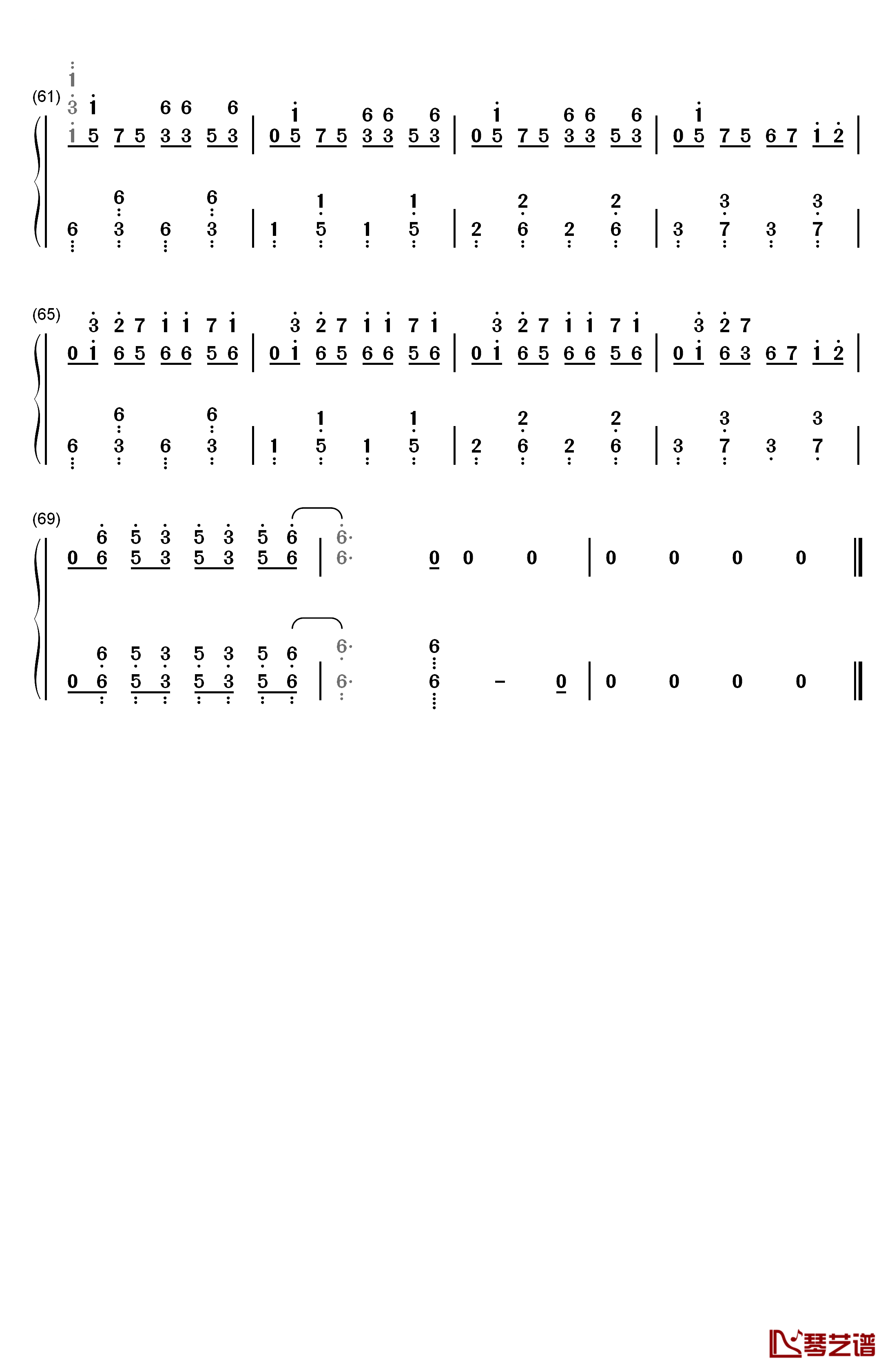 Rough Diamonds钢琴简谱-数字双手-SCREEN mode4