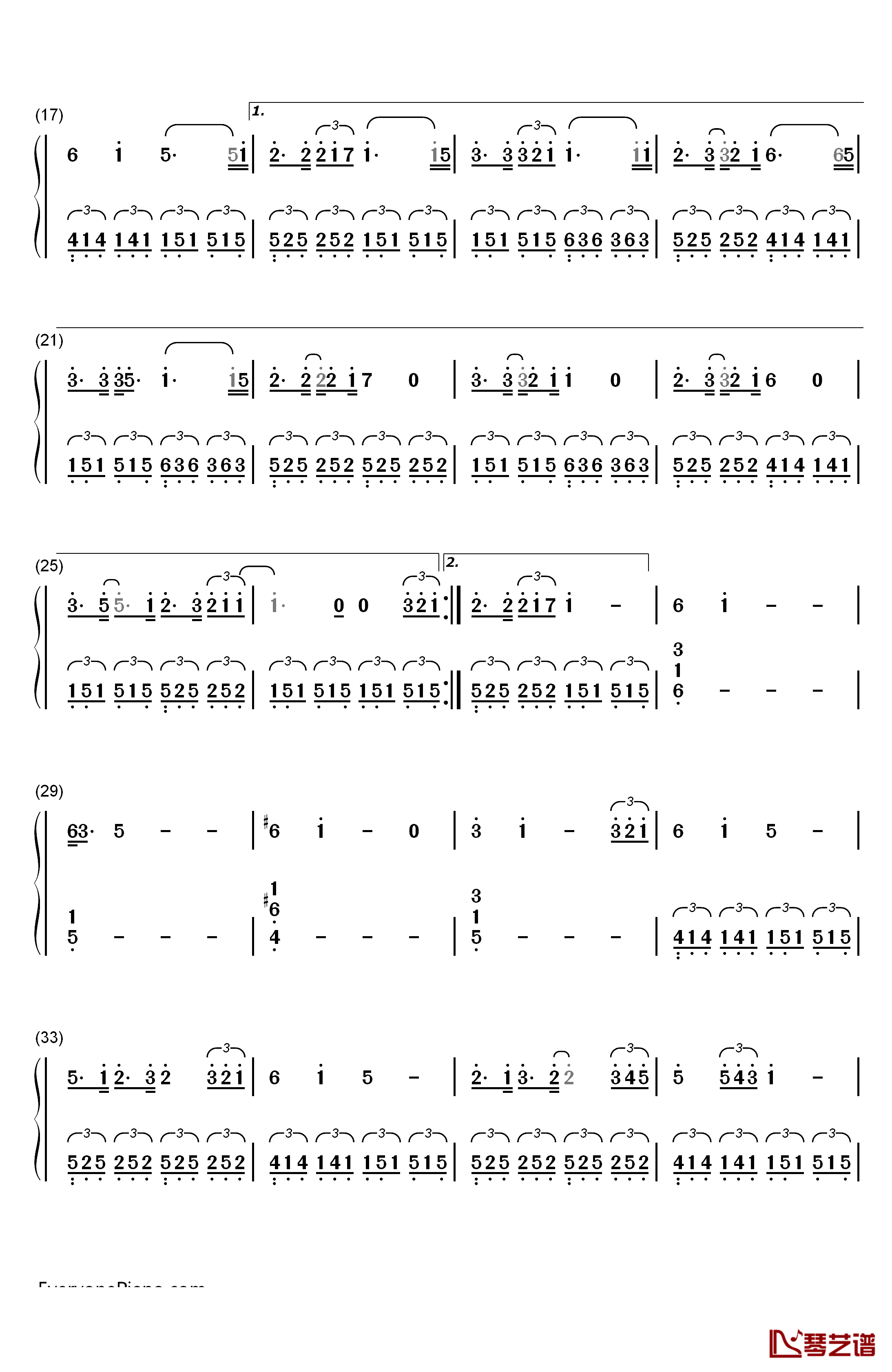 Song of the Sea (Lullaby)钢琴简谱-数字双手-Nolwenn Leroy2