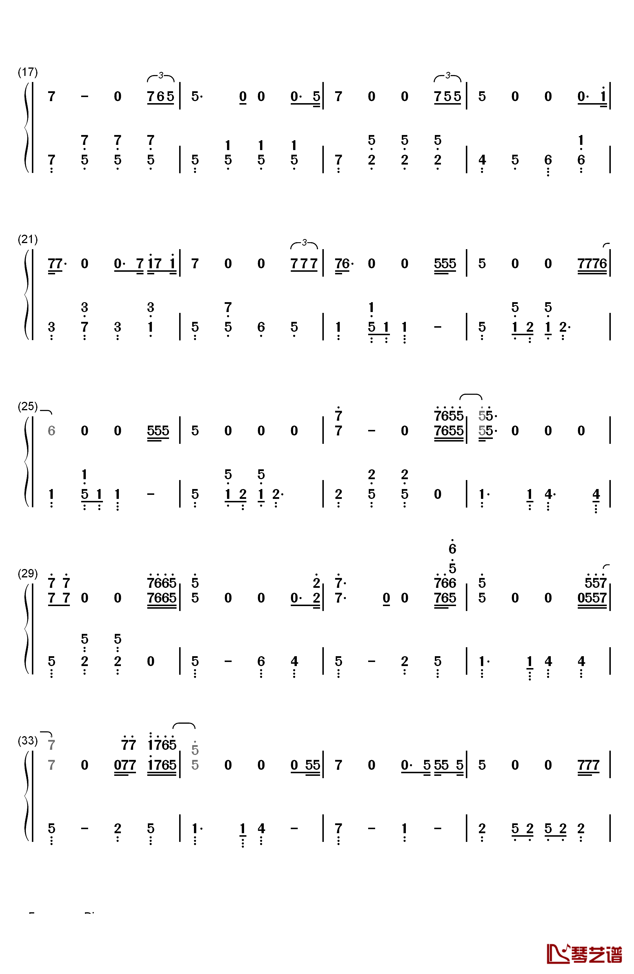 Heroes钢琴简谱-数字双手-Scala Kolacny Brothers2