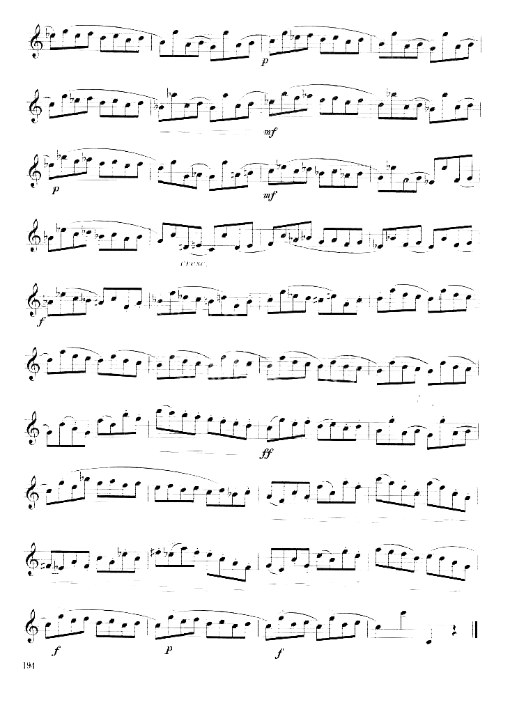 [法]克洛捷练习曲十简谱1