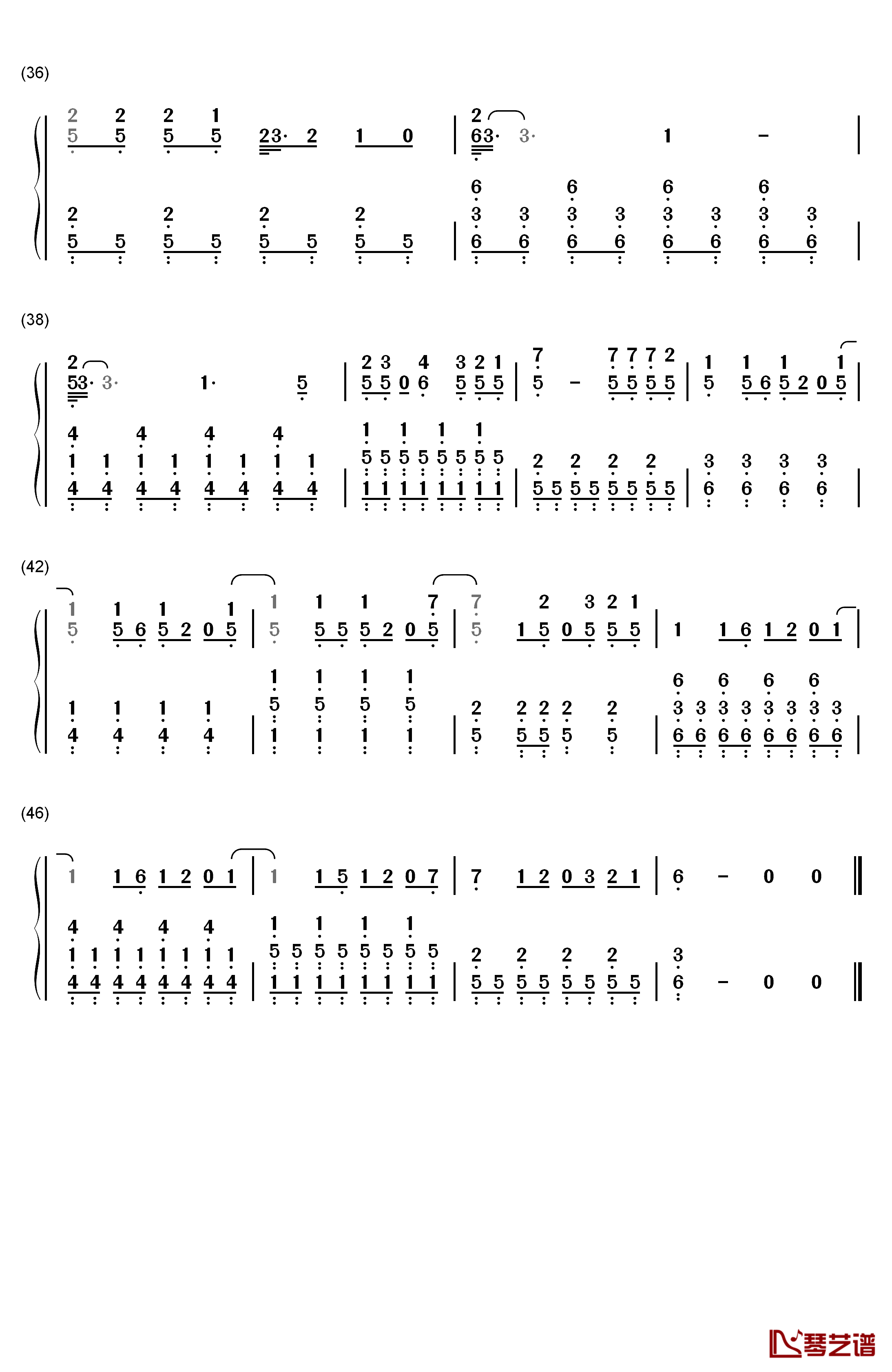 Sparks Fly钢琴简谱-数字双手-Taylor Swift3