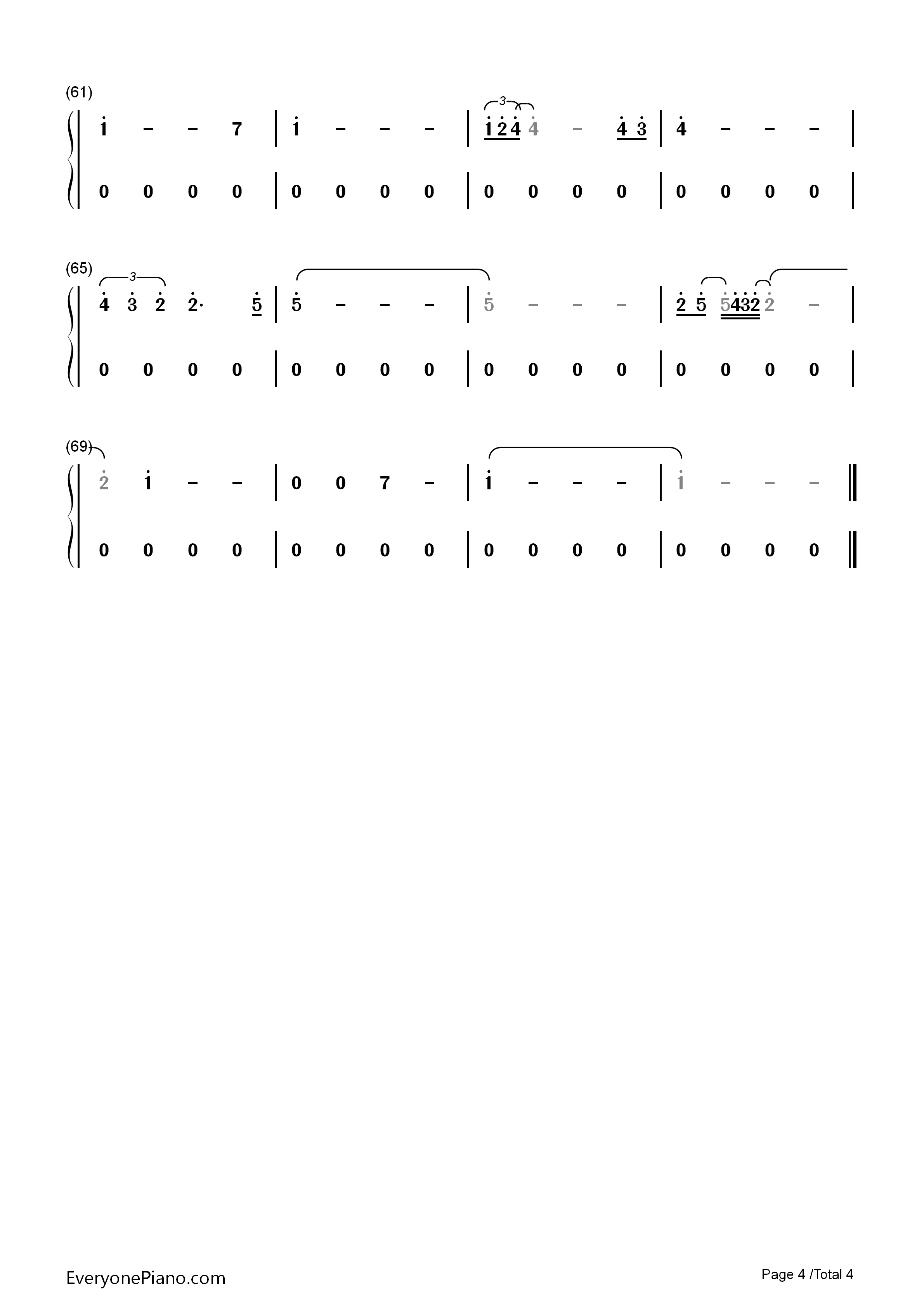 Now We Are Free钢琴简谱-Hans Zimmer & Lisa Gerrard演唱4