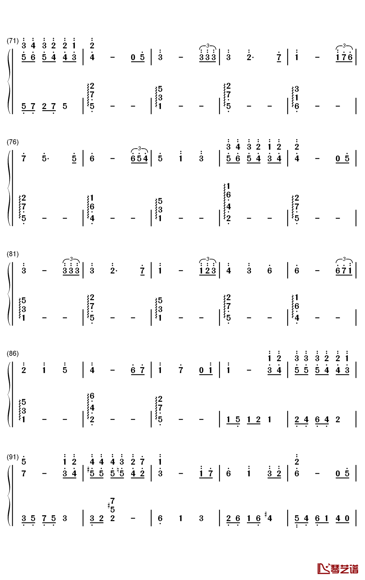 Give You My Heart钢琴简谱-数字双手-IU4