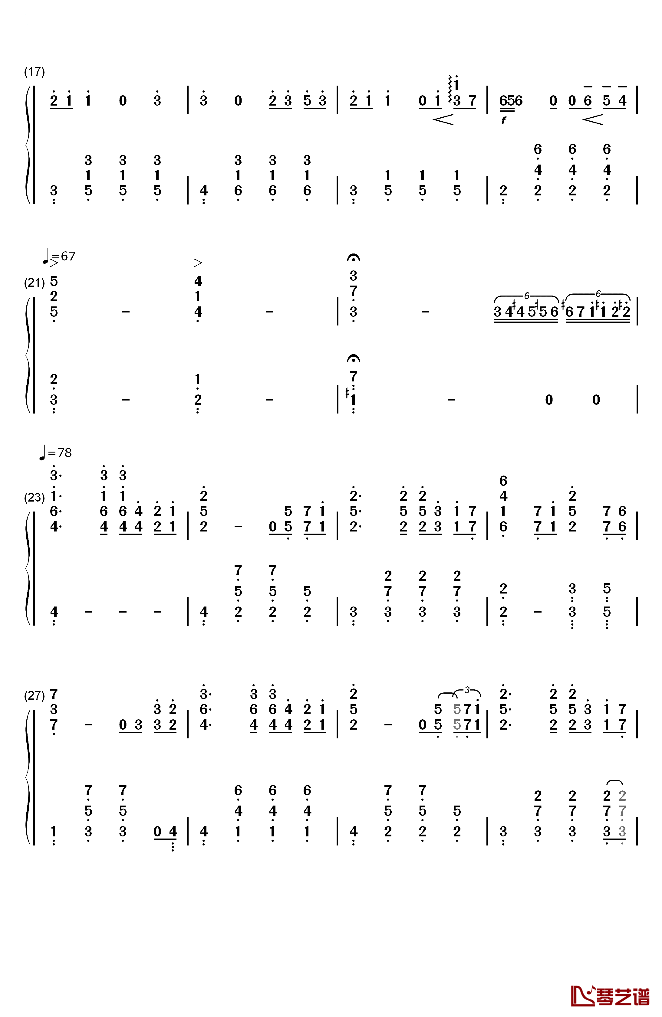 帰らざる日々钢琴简谱-数字双手-久石让 宫崎骏2