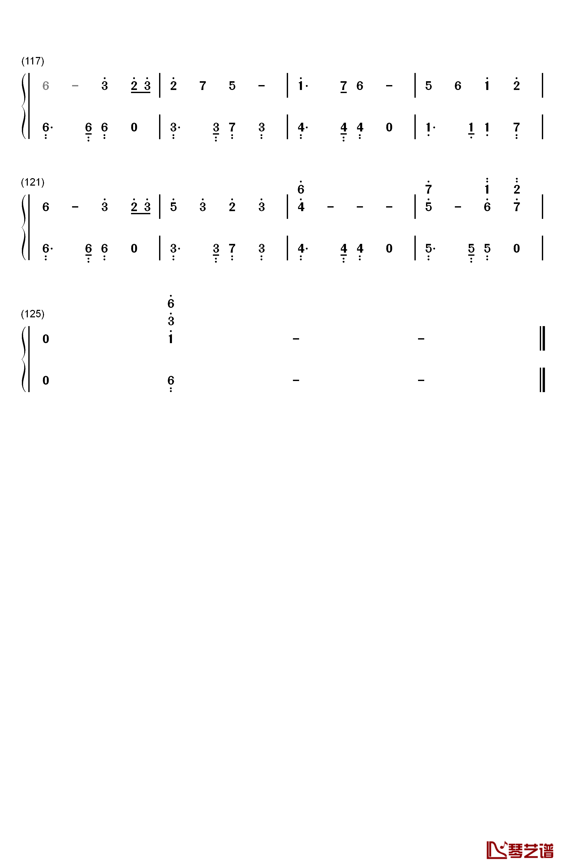 ひなげし钢琴简谱-数字双手-中岛美智代6