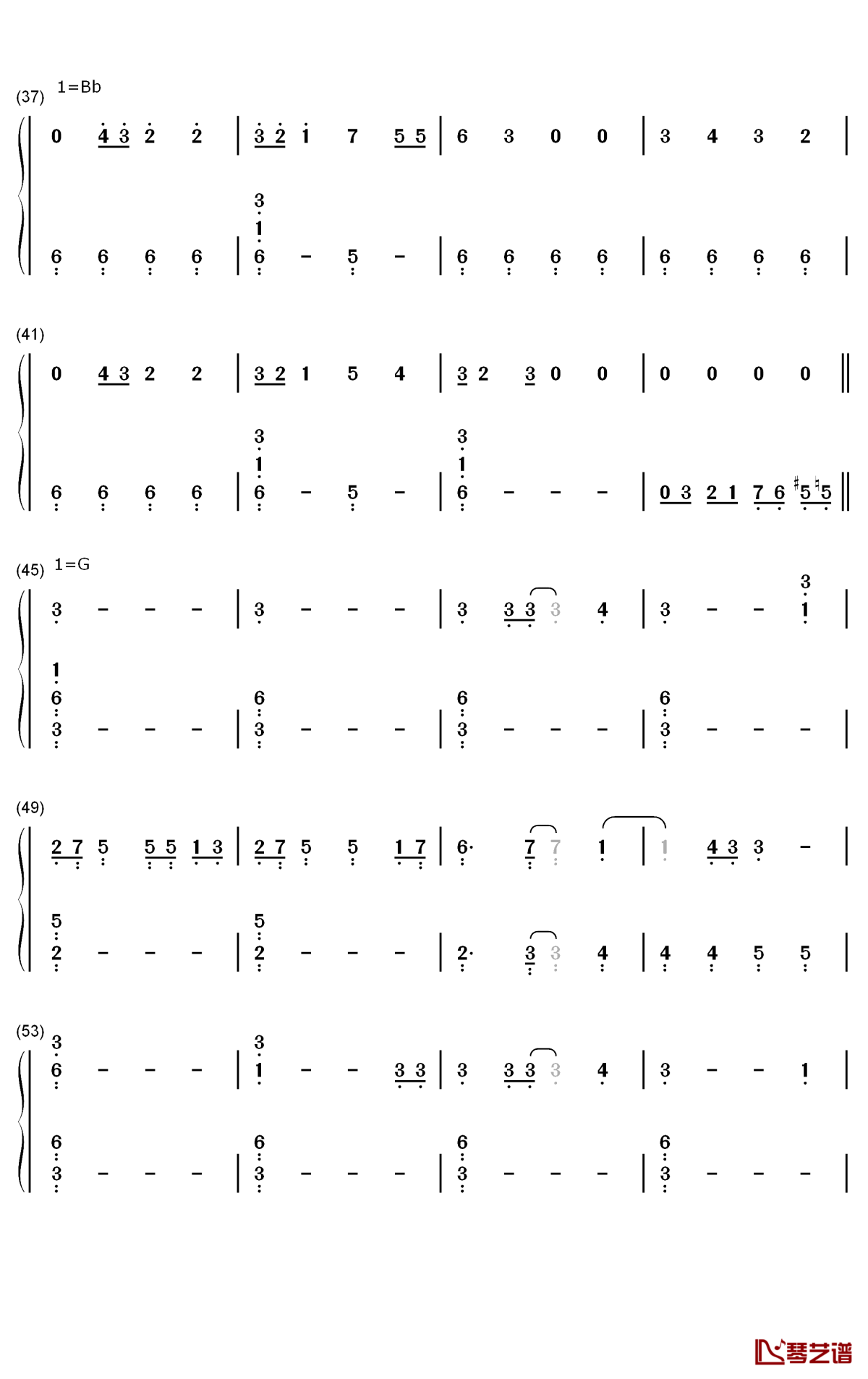 Noise钢琴简谱-数字双手-Nightwish3