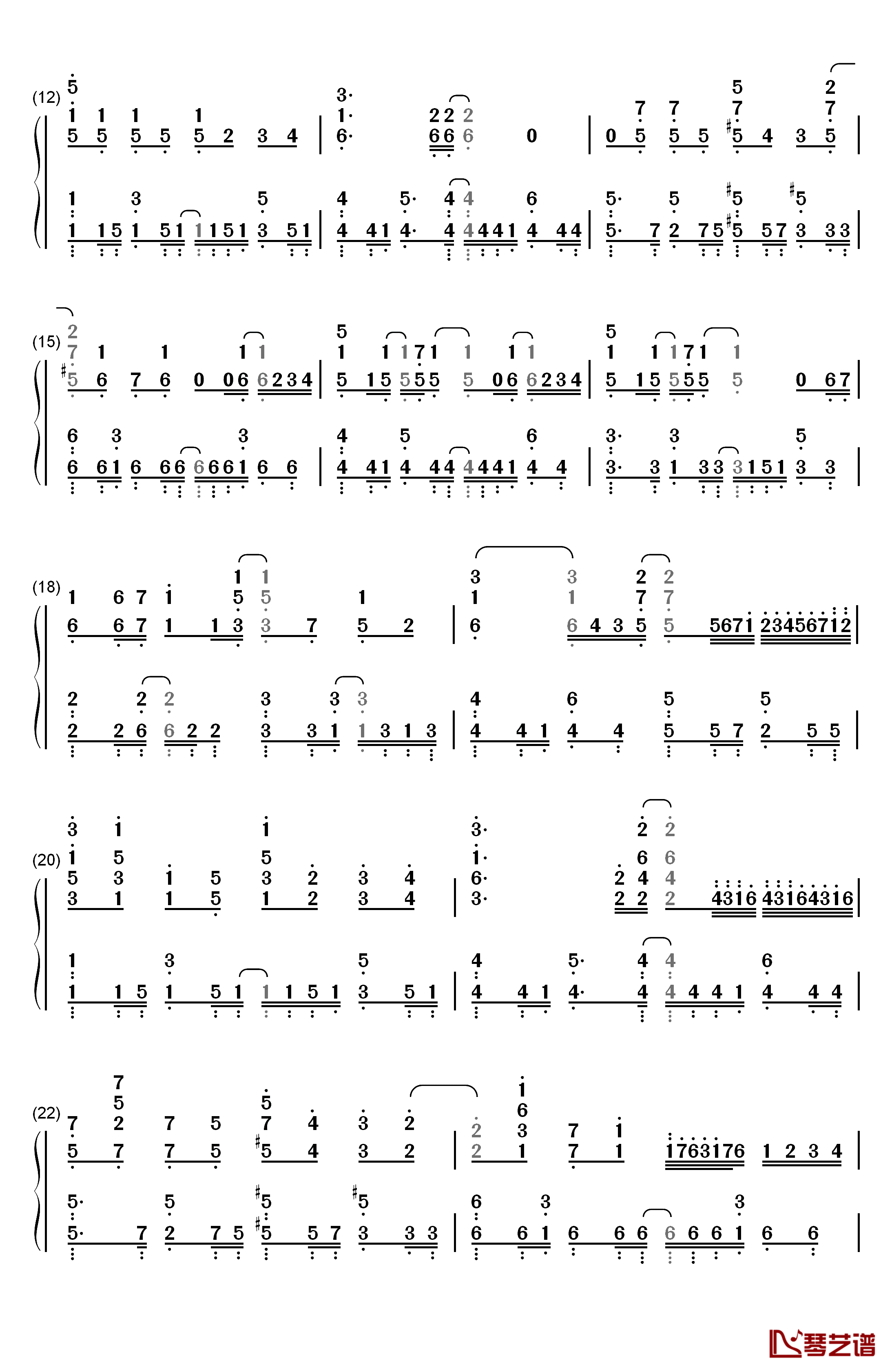 Lasting Memories钢琴简谱-数字双手-田村由香里2