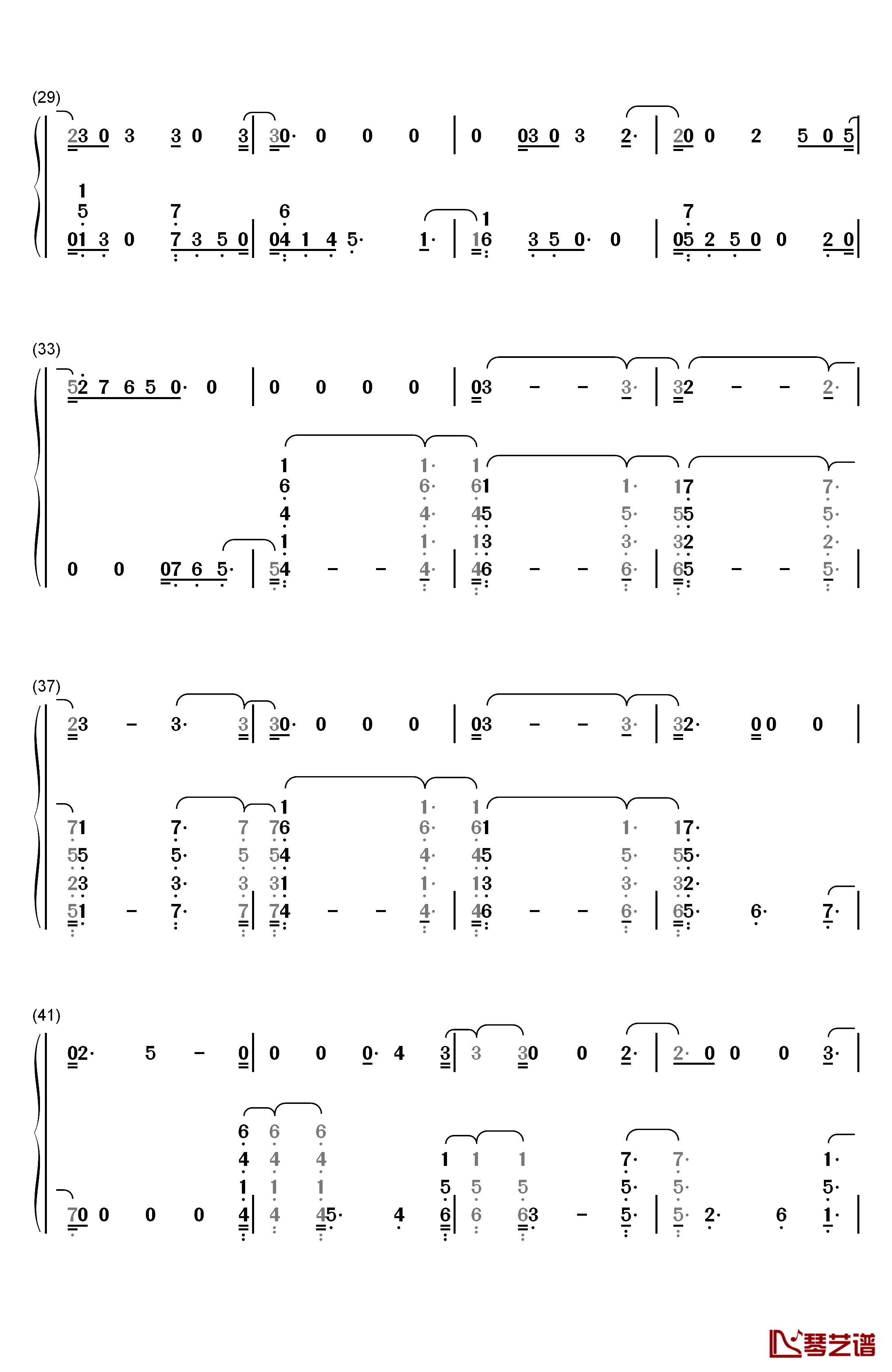 Dress钢琴简谱-数字双手-Taylor Swift3