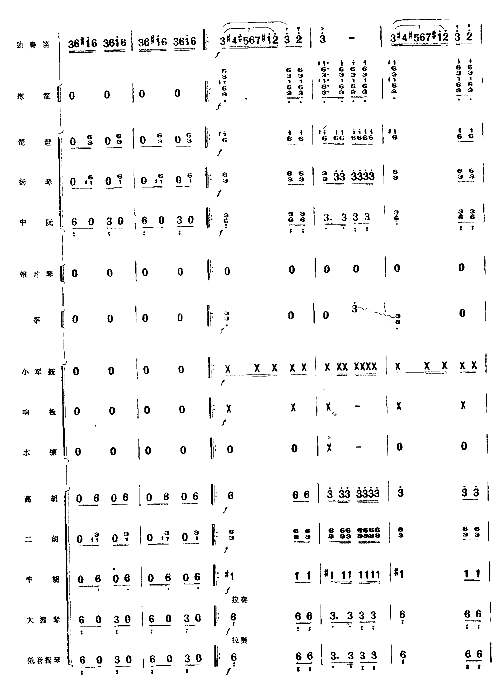 向往总谱33-40简谱1
