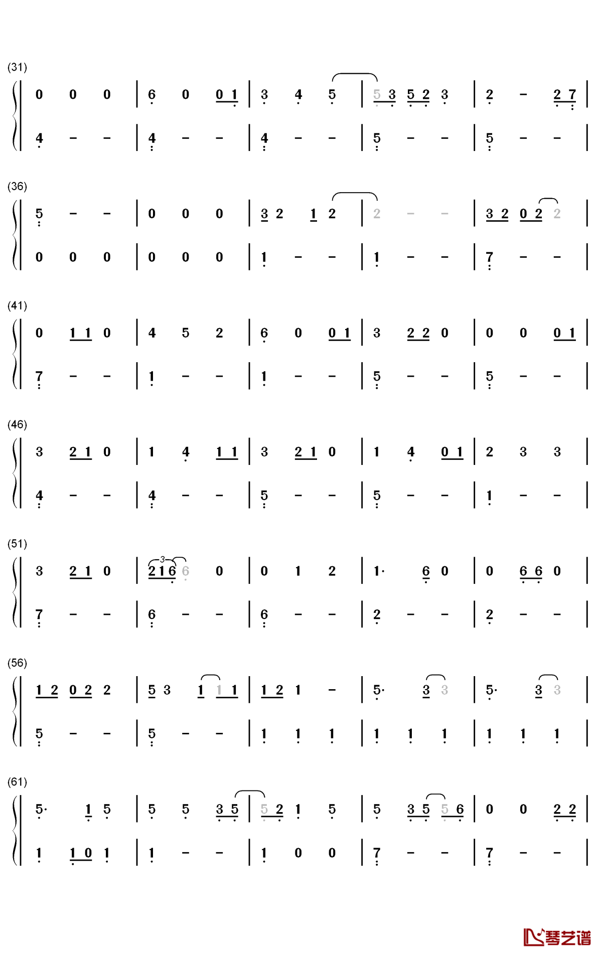 Beautiful Crazy钢琴简谱-数字双手-Luke Combs2