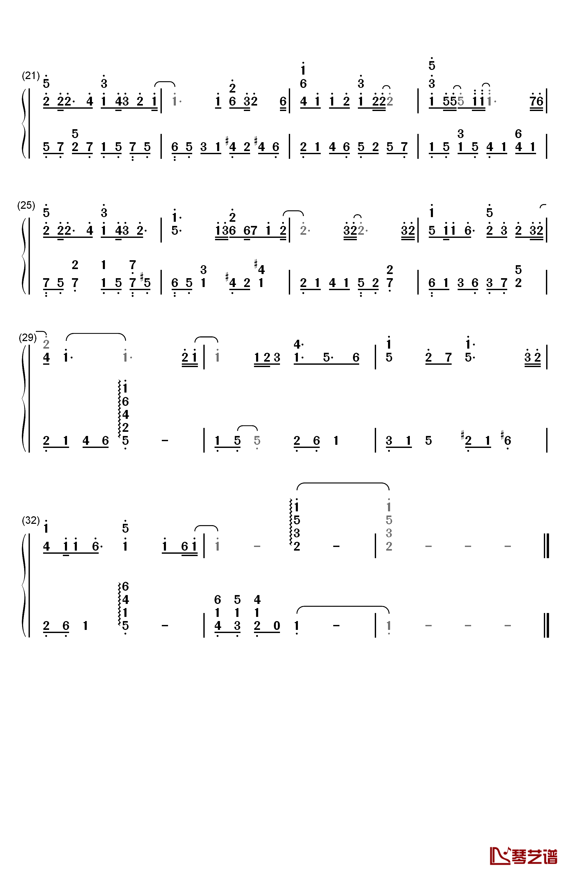 3 Primary Colors钢琴简谱-数字双手-テイマーズ2