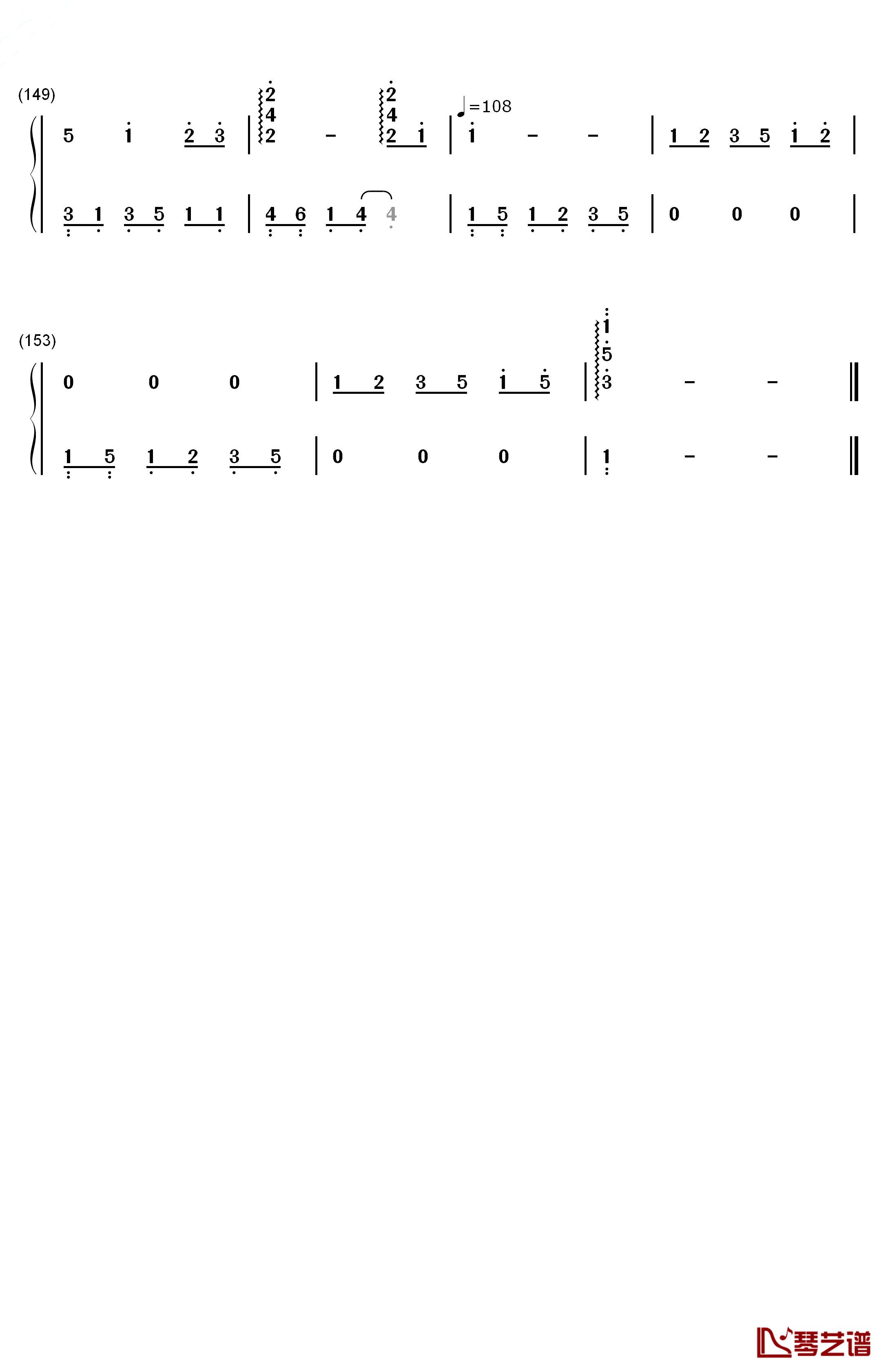 いつも何度でも钢琴简谱-数字双手-木村弓8