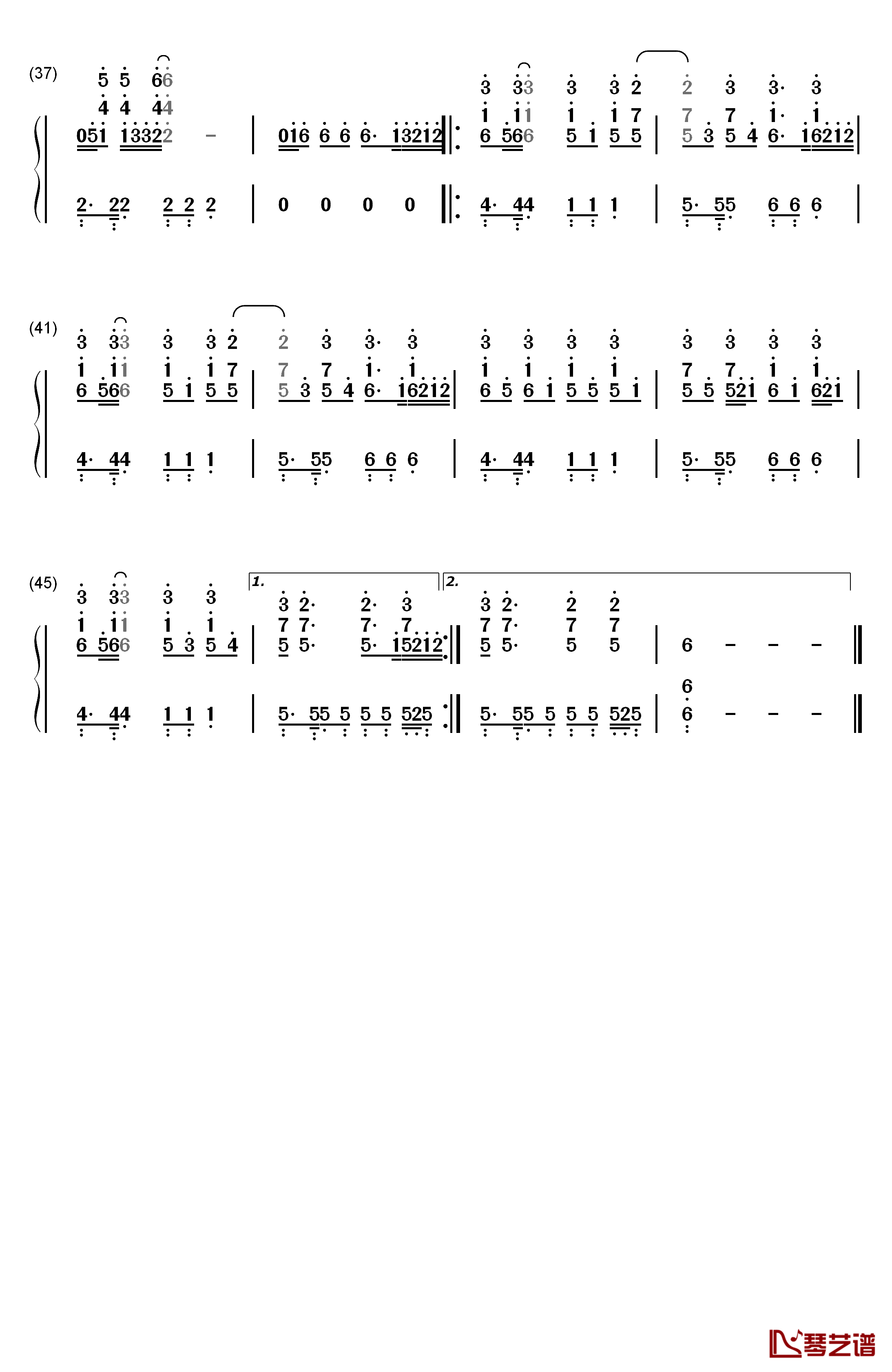 Let Me Down钢琴简谱-数字双手-Kelly Clarkson3