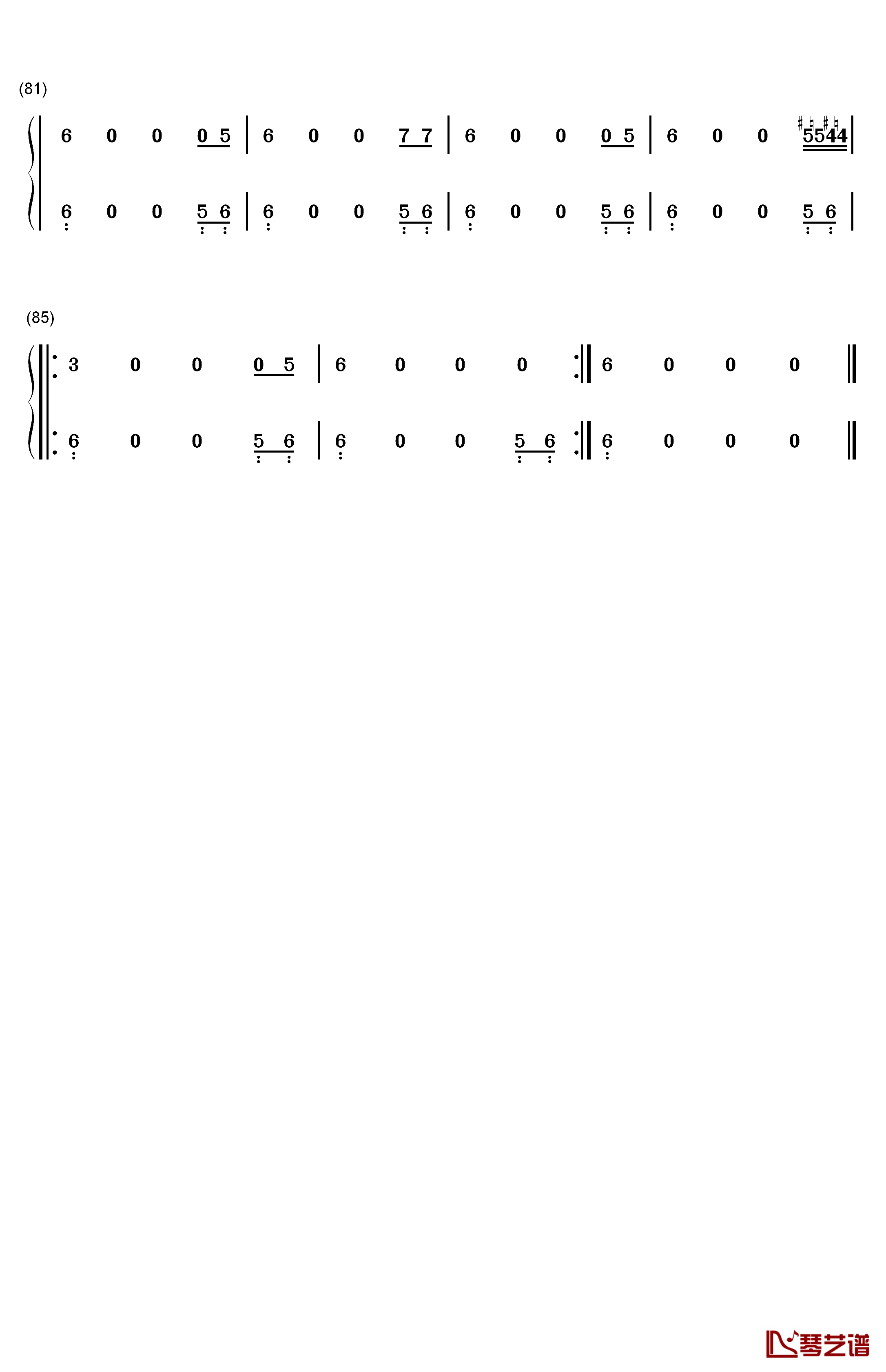 Heartburn钢琴简谱-数字双手-Alicia Keys5