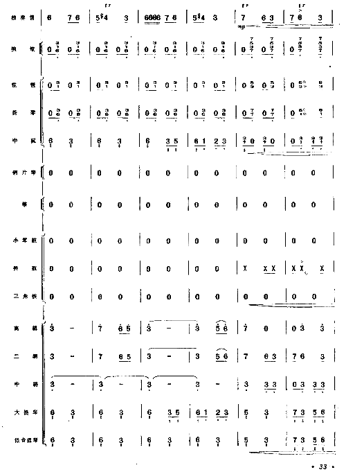 向往总谱33-40简谱1