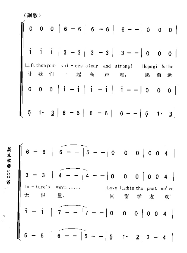 COMMENCEMENTSONG毕业歌简谱1