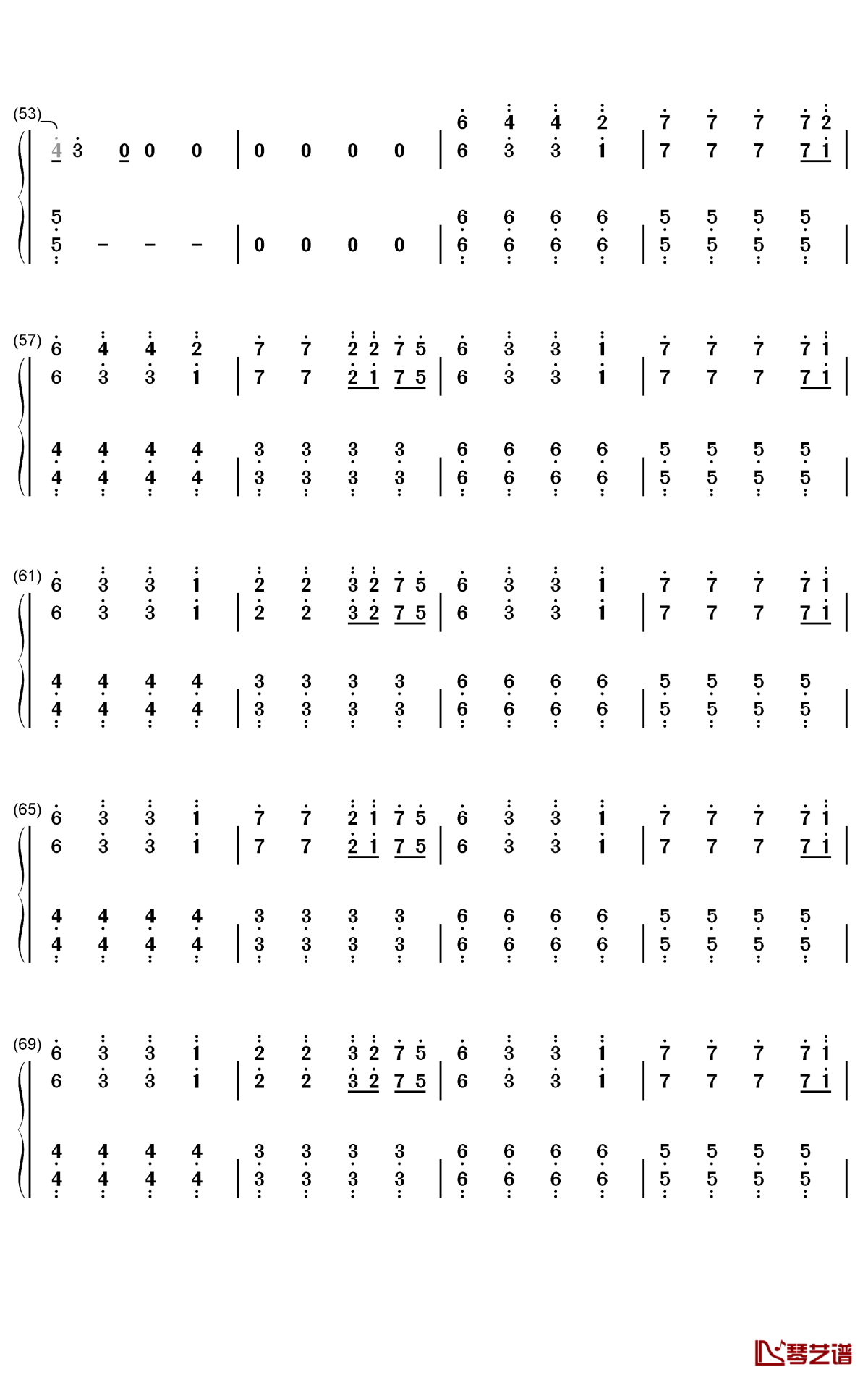 In The End钢琴简谱-数字双手-Tommee Profitt Fleurie Jung Youth3