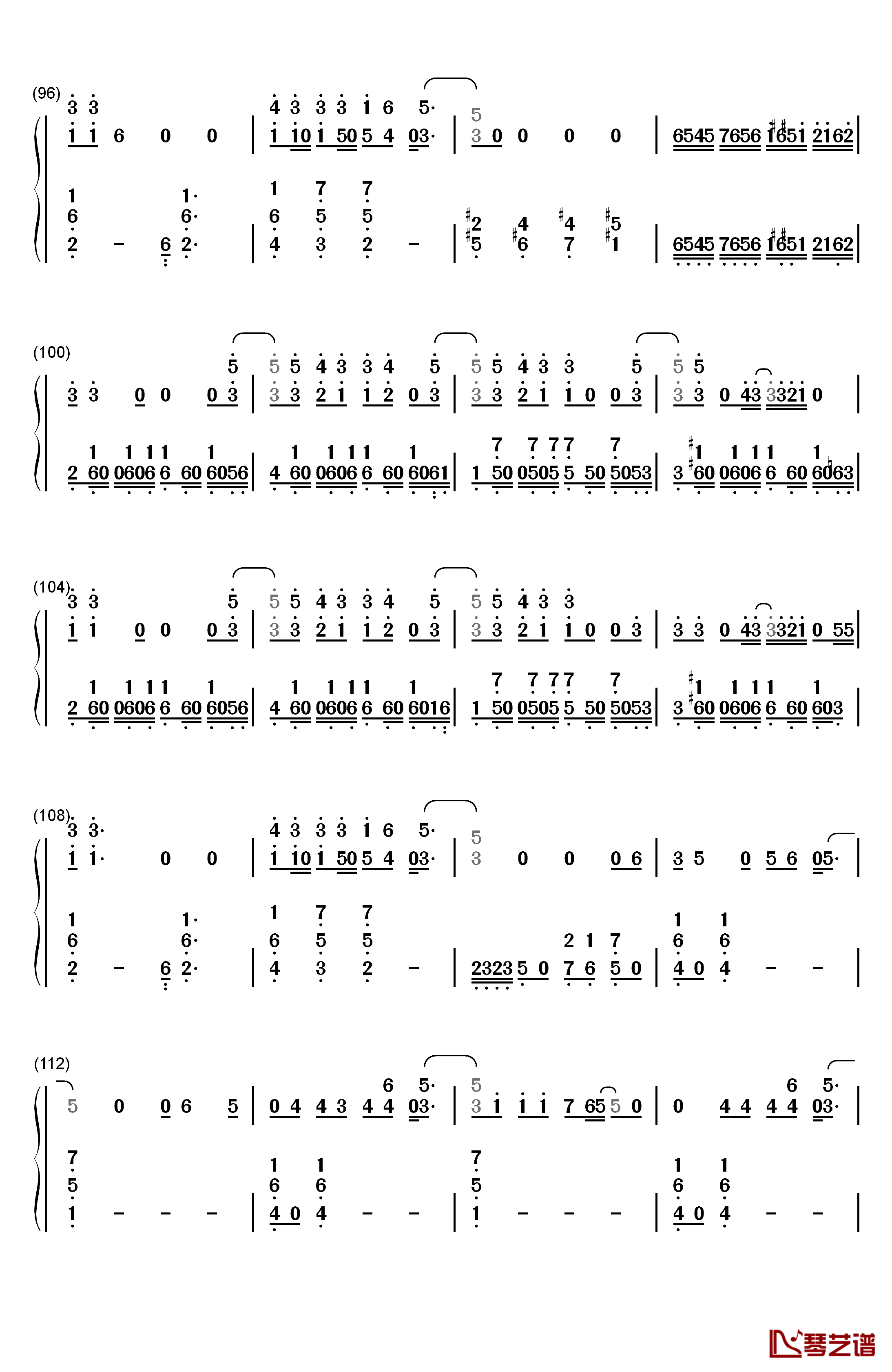 Love Never Felt So Good钢琴简谱-数字双手-Michael Jackson6