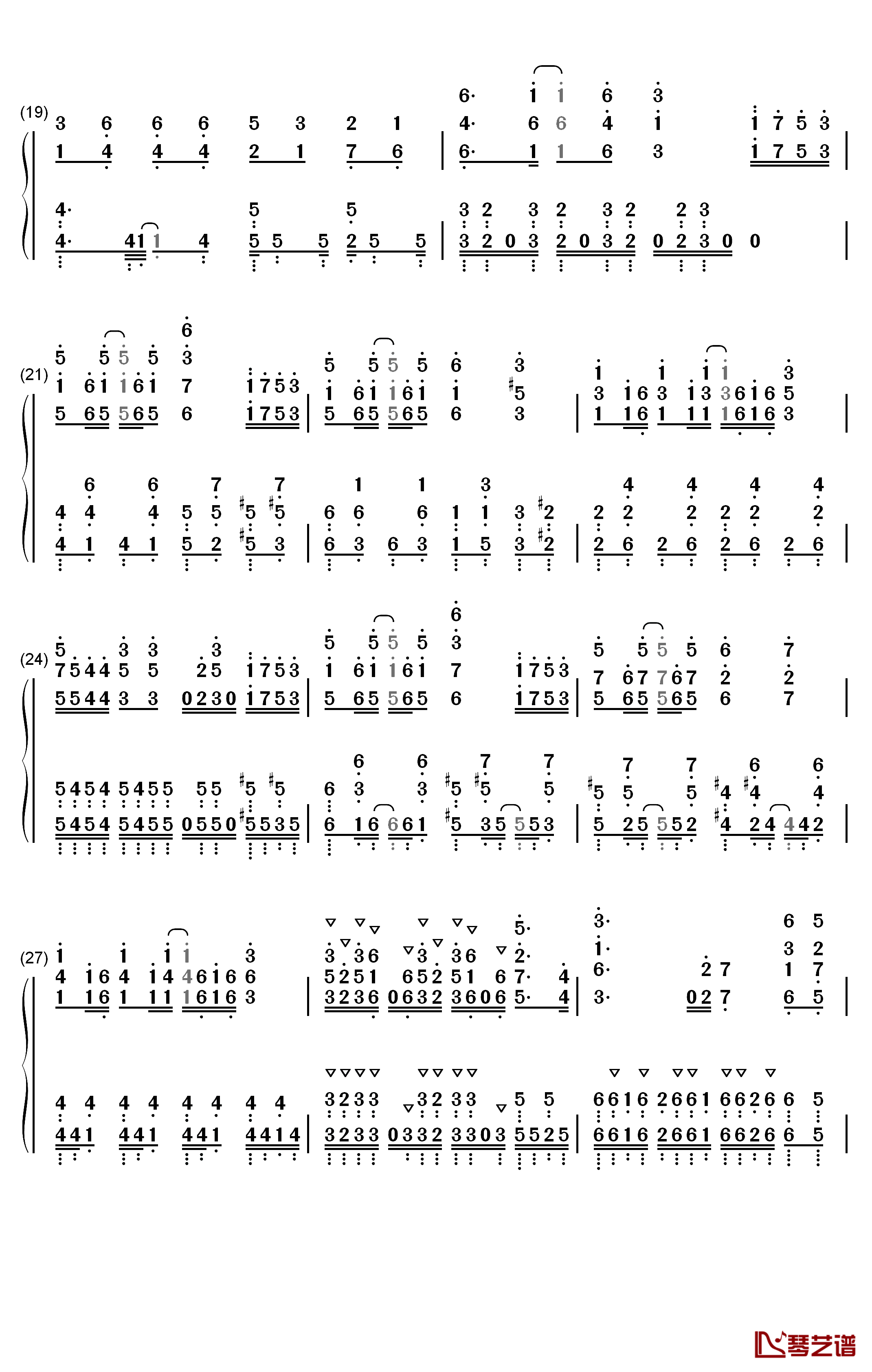 TIT FOR TAT钢琴简谱-数字双手-MYTH & ROID3