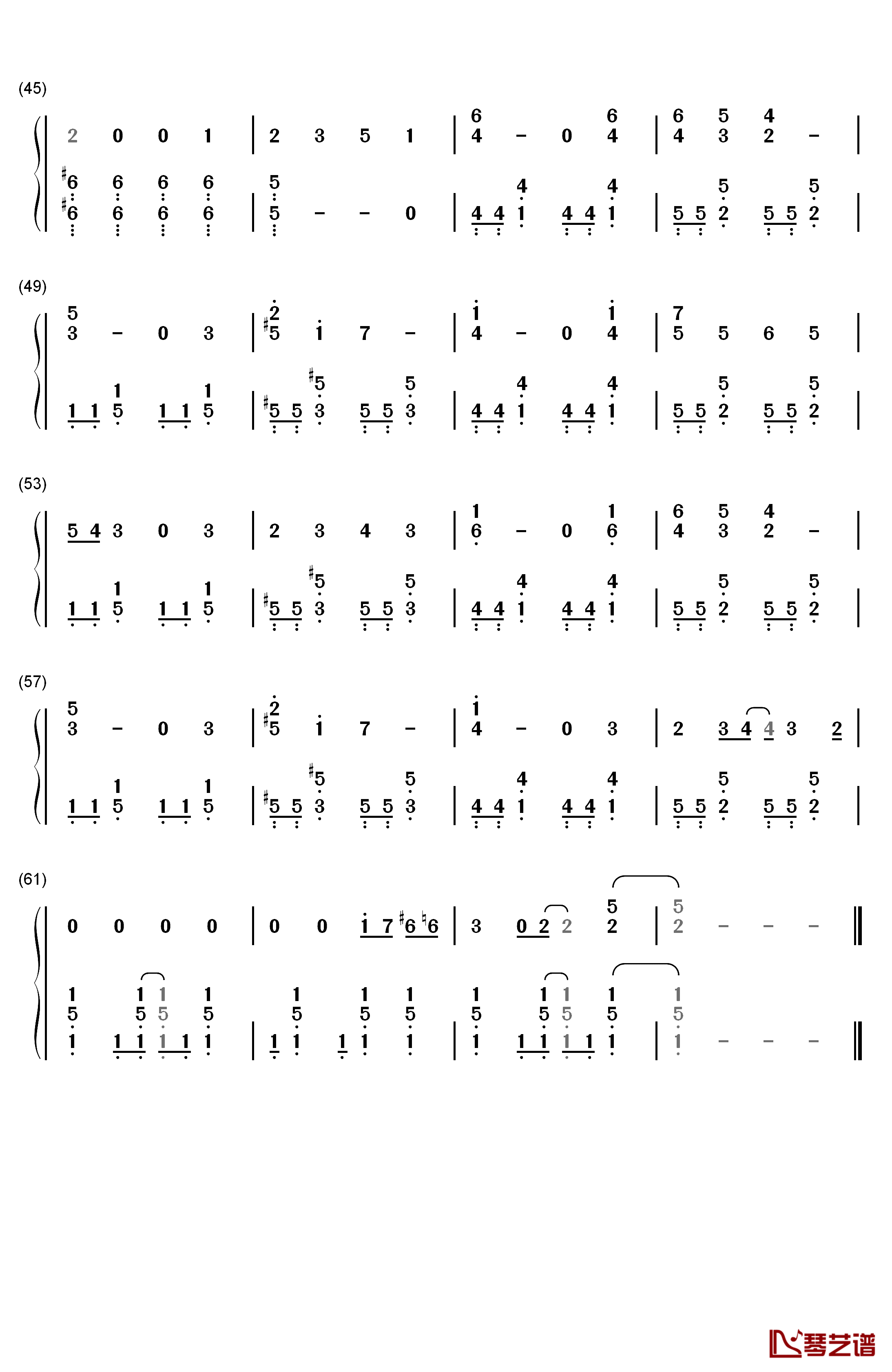 希望の呗钢琴简谱-数字双手-ウルトラタワー3