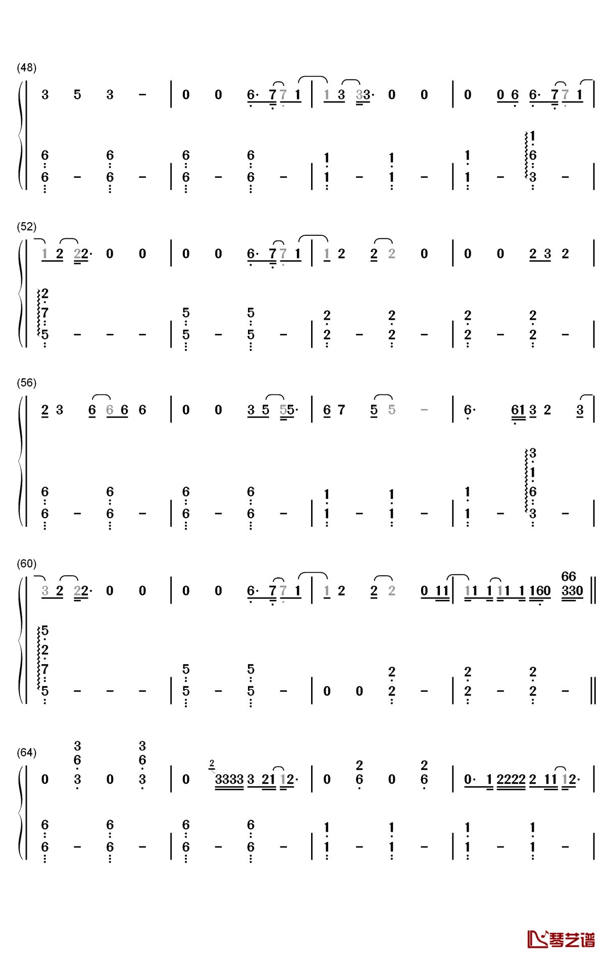 Simmer钢琴简谱-数字双手-Hayley Williams3