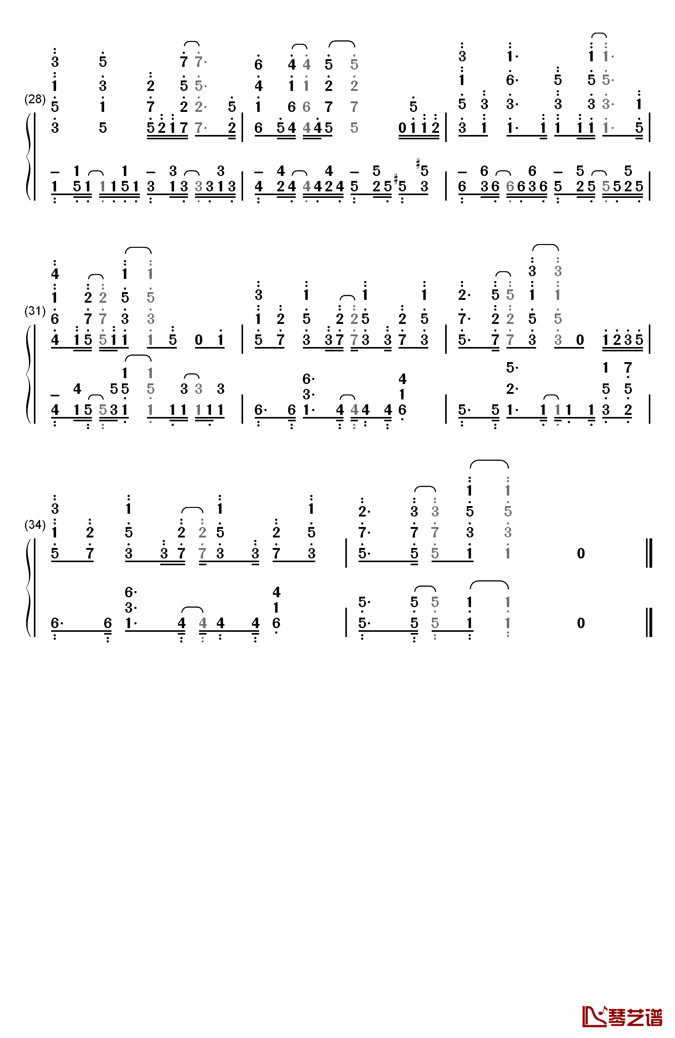 最悪な日でもあなたが好き钢琴简谱-数字双手-芹泽优3