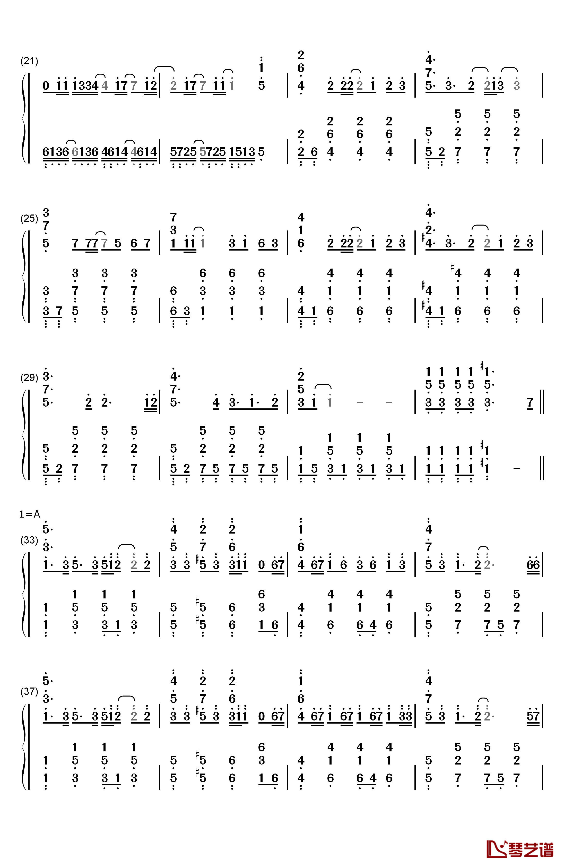 きみも悪い人でよかった钢琴简谱-数字双手-初音未来2