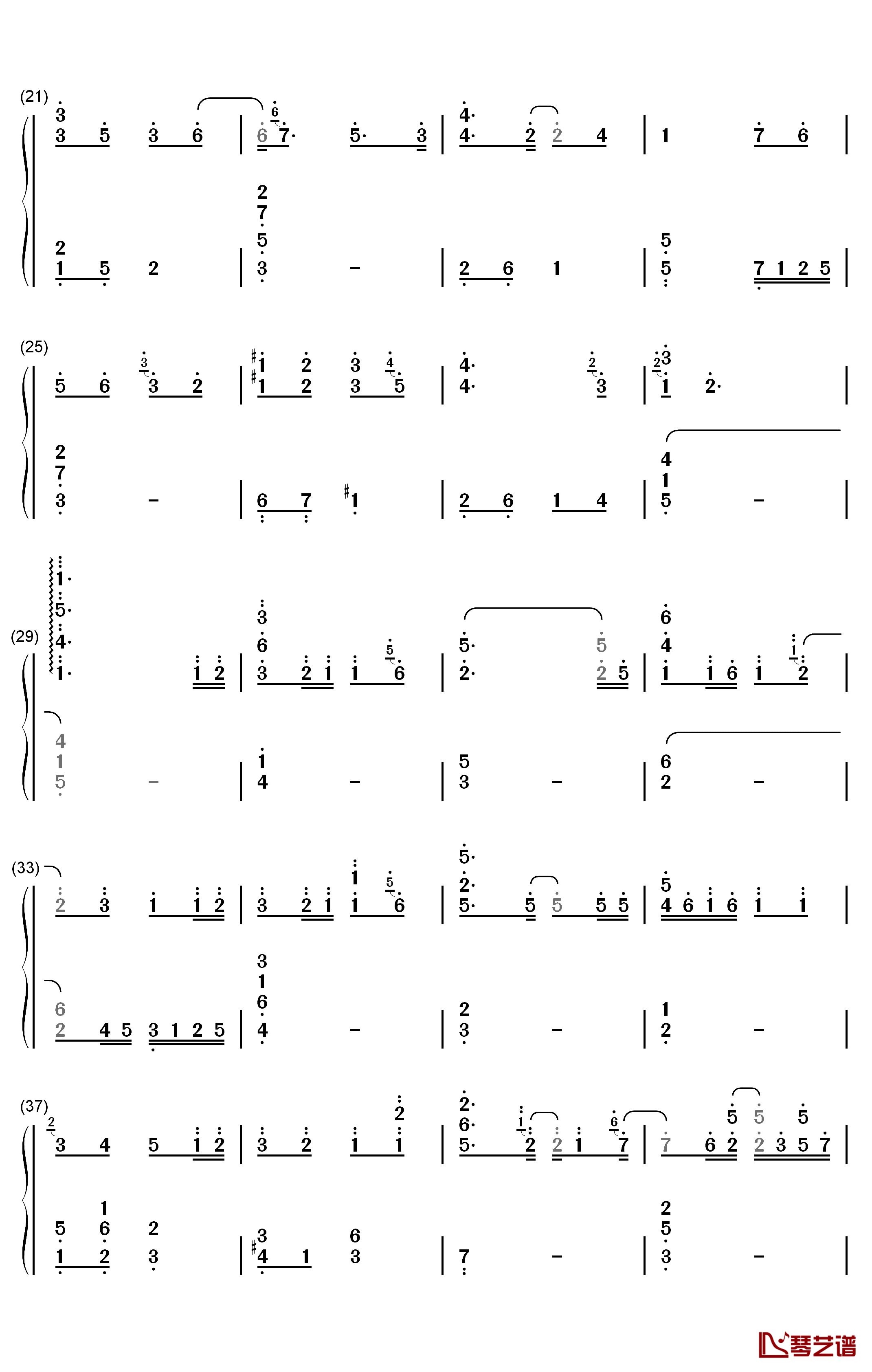 All About You钢琴简谱-数字双手-太妍2