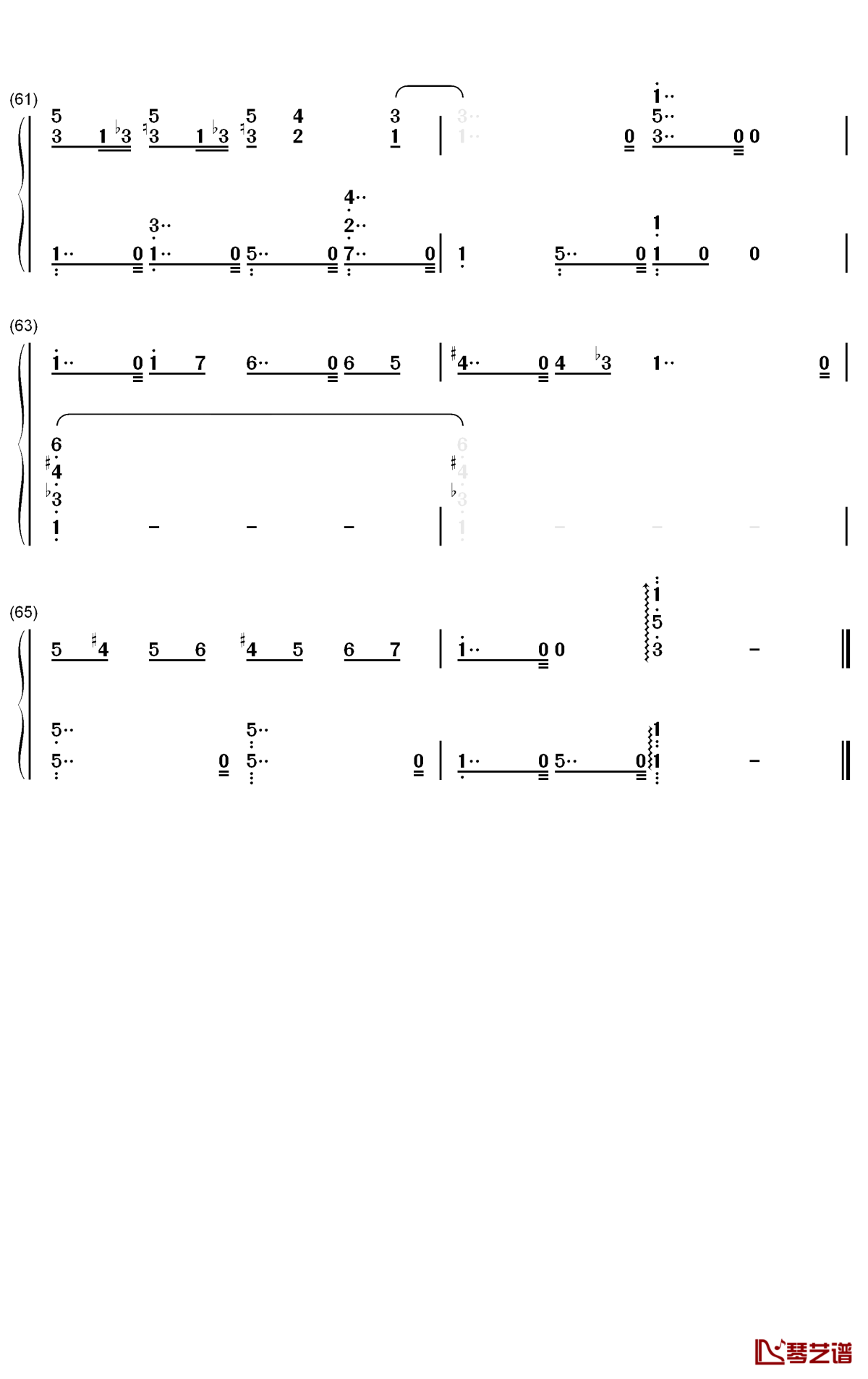 猫之步态舞钢琴简谱-数字双手-戴维·赫勒韦尔7