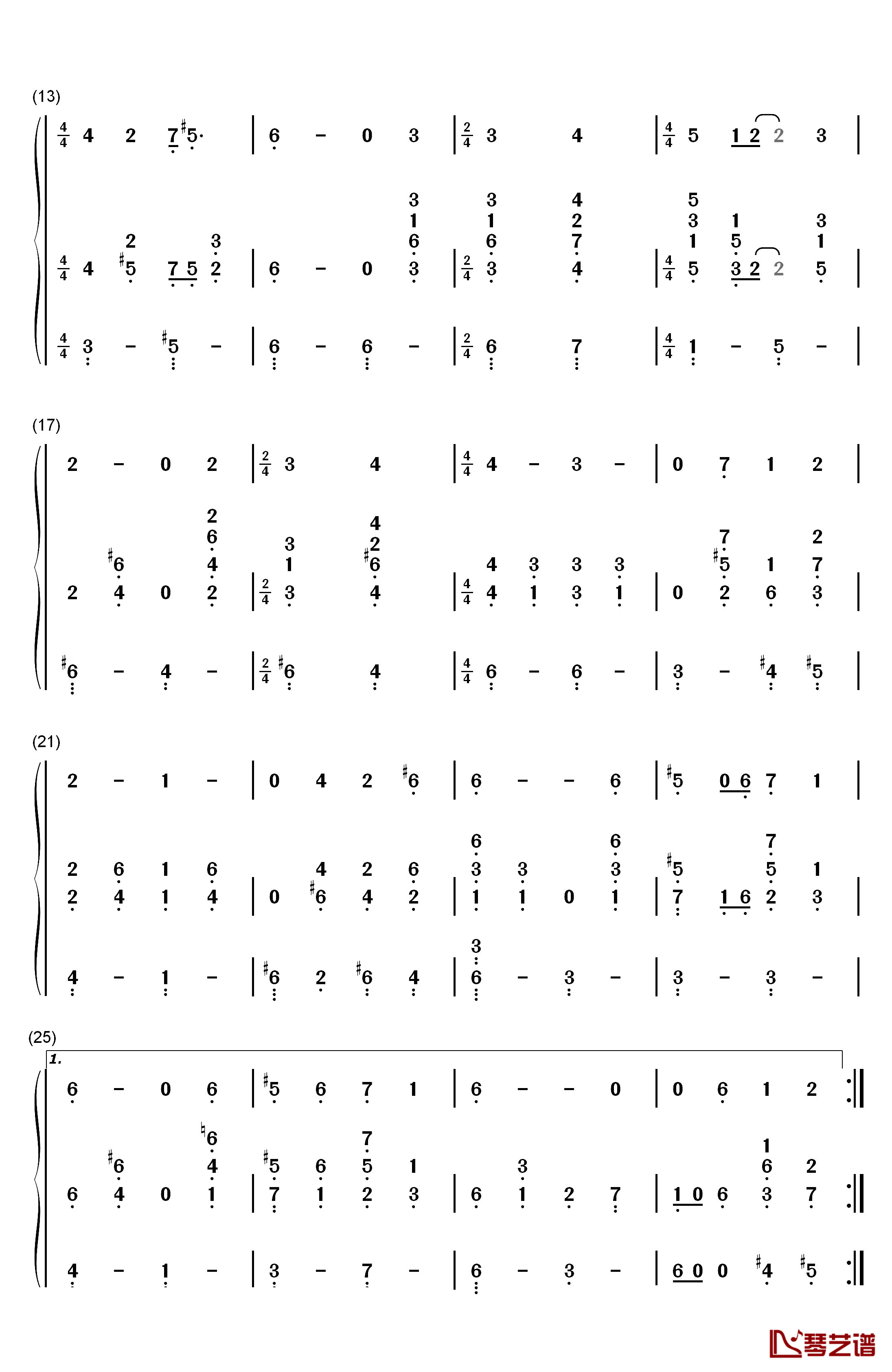 Sally's Song钢琴简谱-数字双手-Danny Elfman2