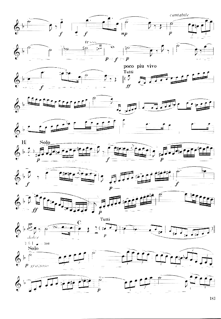 [德]韦柏单簧管小协奏曲简谱1