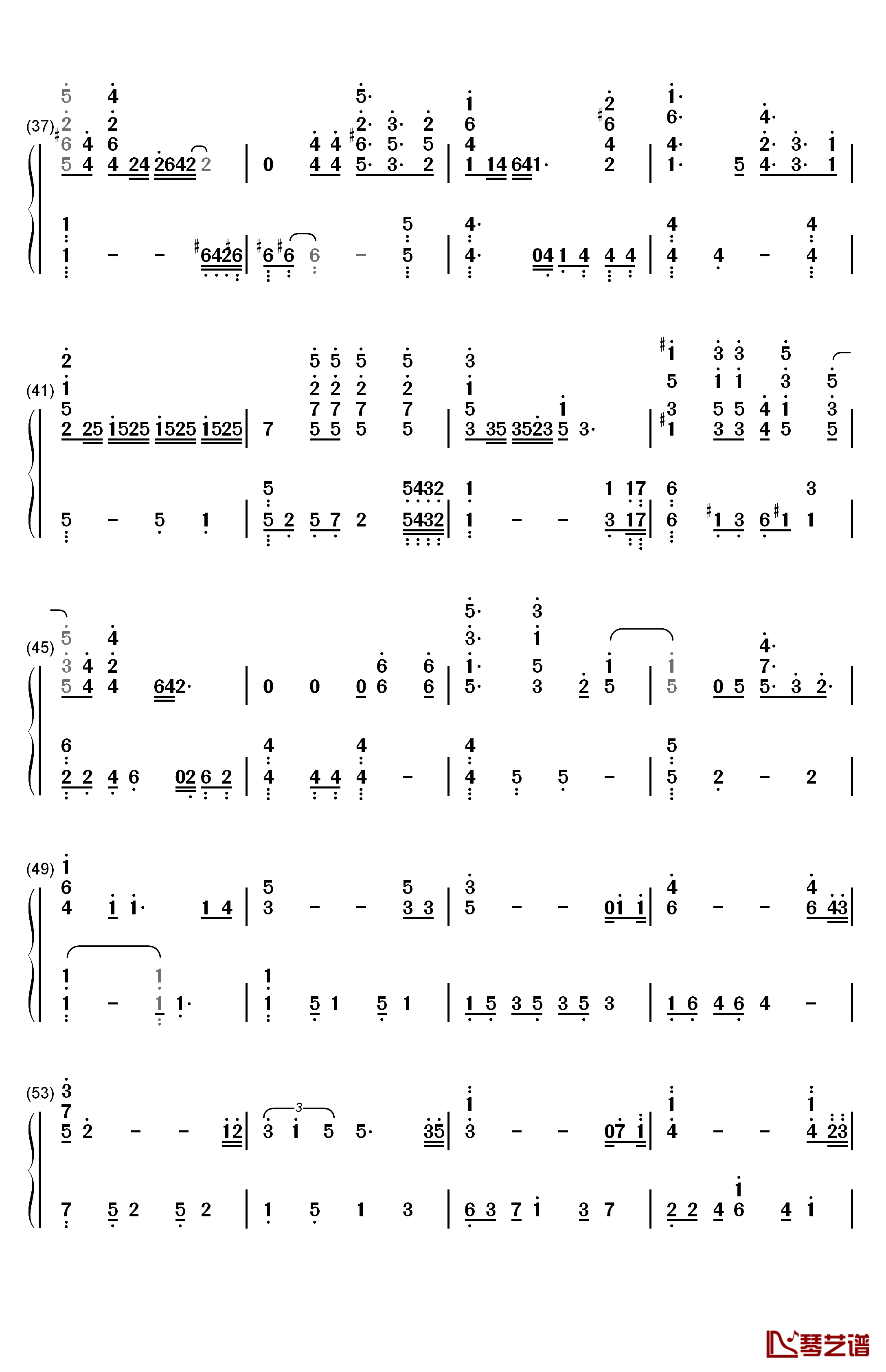 Circle of Life钢琴简谱-数字双手-Elton John3